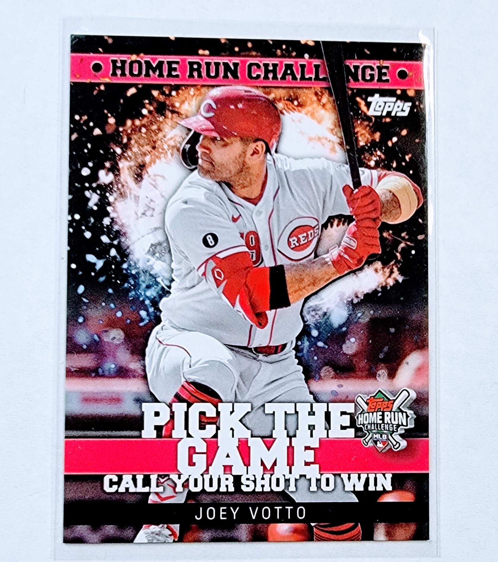 2022 Topps Joey Votto Homerun Challenge Promo Baseball Card 'Scratched' AVM1 simple Xclusive Collectibles   