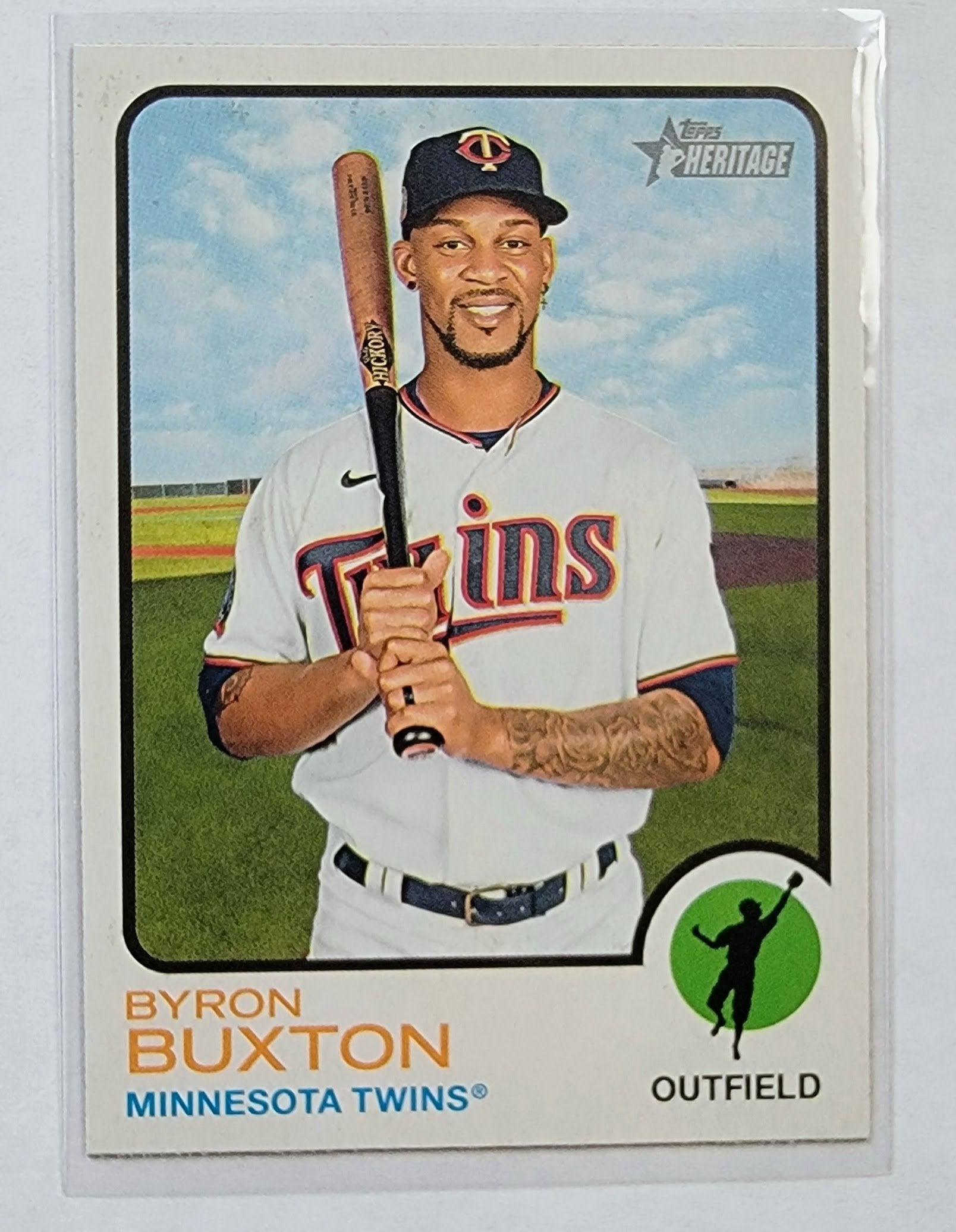 2022 Topps Heritage Byron Buxton Baseball Card AVM1 simple Xclusive Collectibles   
