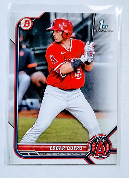 2022 Bowman Chrome Edgar Quero Mega Box Mojo Refractor #'d/75 1st on B