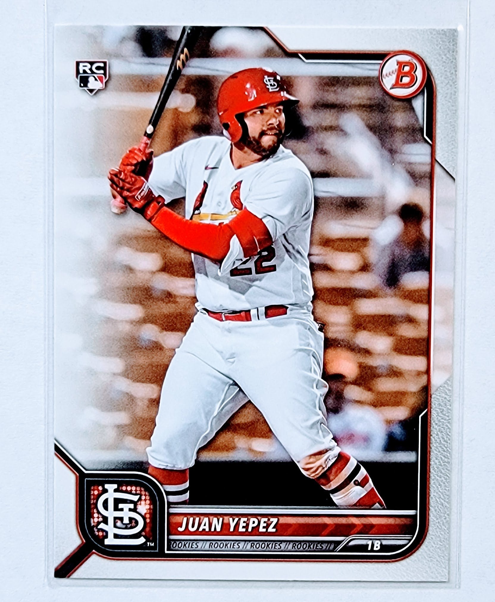 2022 Bowman Juan Yepez Rookie Baseball Card AVM1 simple Xclusive Collectibles   