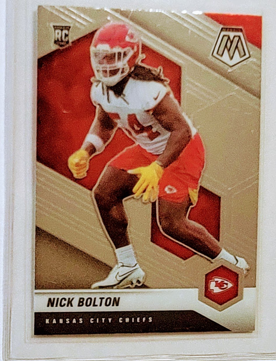2021 Panini Mosaic Nick Bolton Football Card AVM1 simple Xclusive Collectibles   