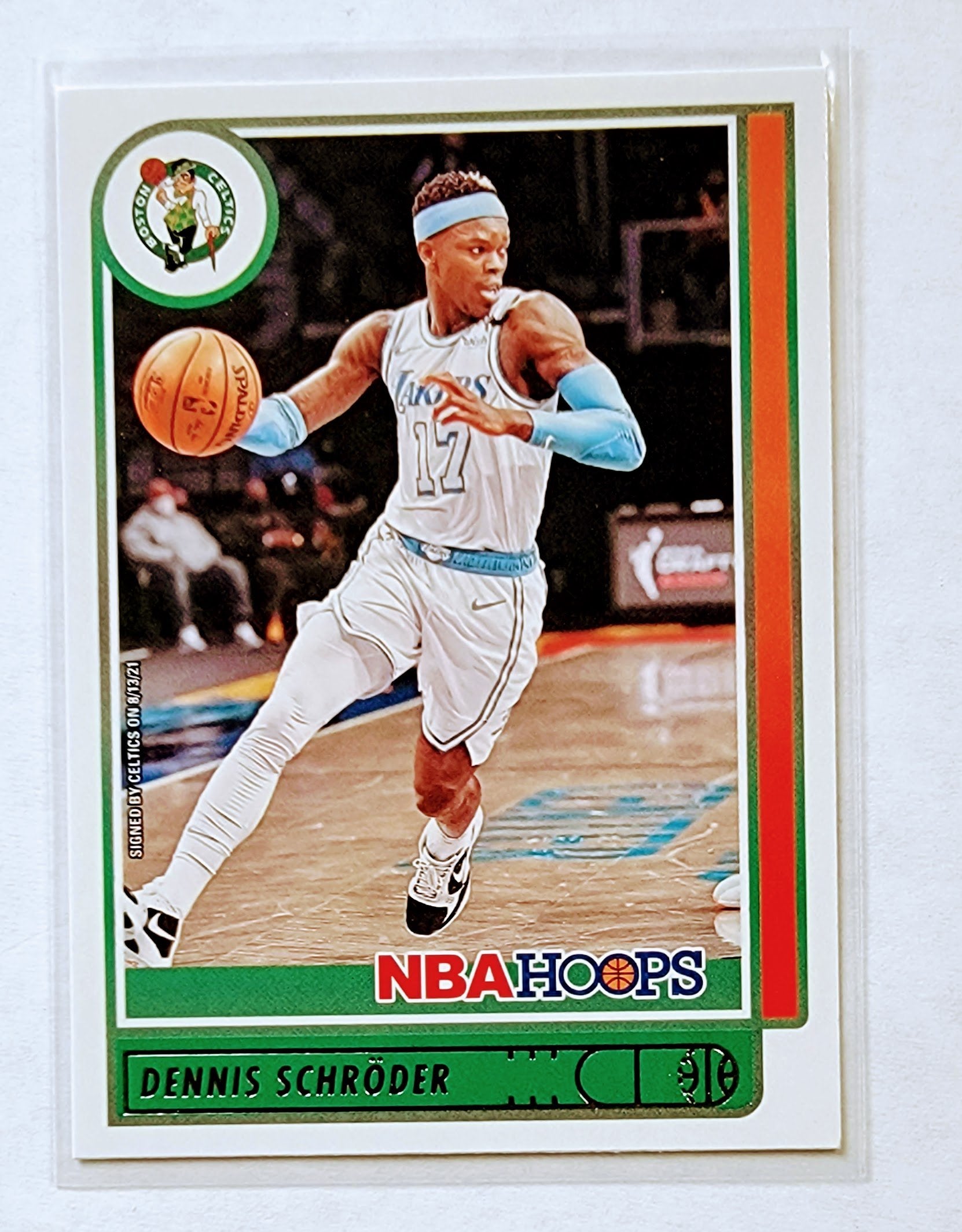 2021-22 Panini NBA Hoops Dennis Schroder Basketball Card AVM1 simple Xclusive Collectibles   