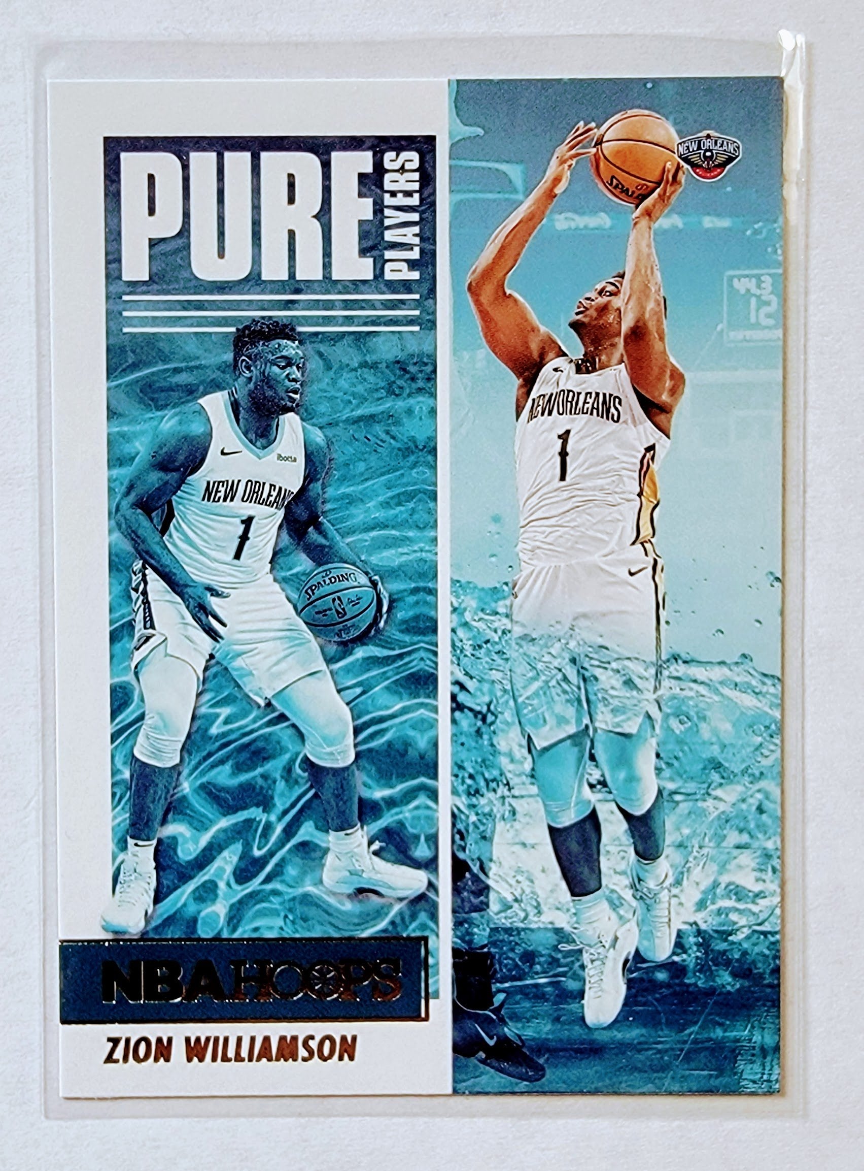 2021-22 Panini NBA Hoops Zion Williamson Pure Players Insert Basketball Card AVM1 simple Xclusive Collectibles   