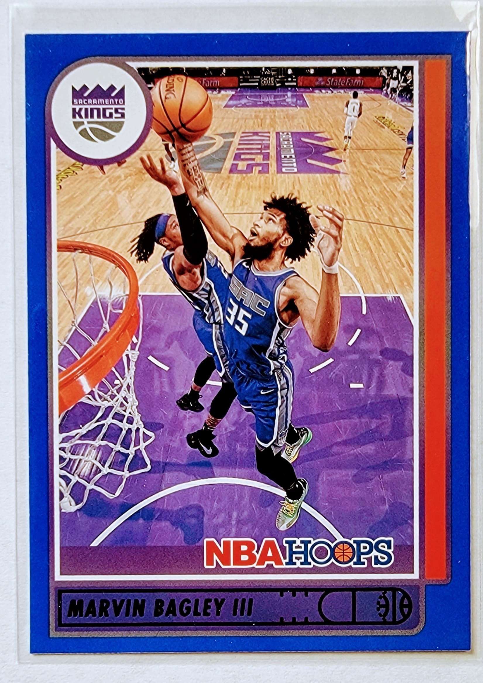 2021-22 Panini NBA Hoops Marvin Bagley III Blue Border Sacramento Kings  Basketball Card AVM1