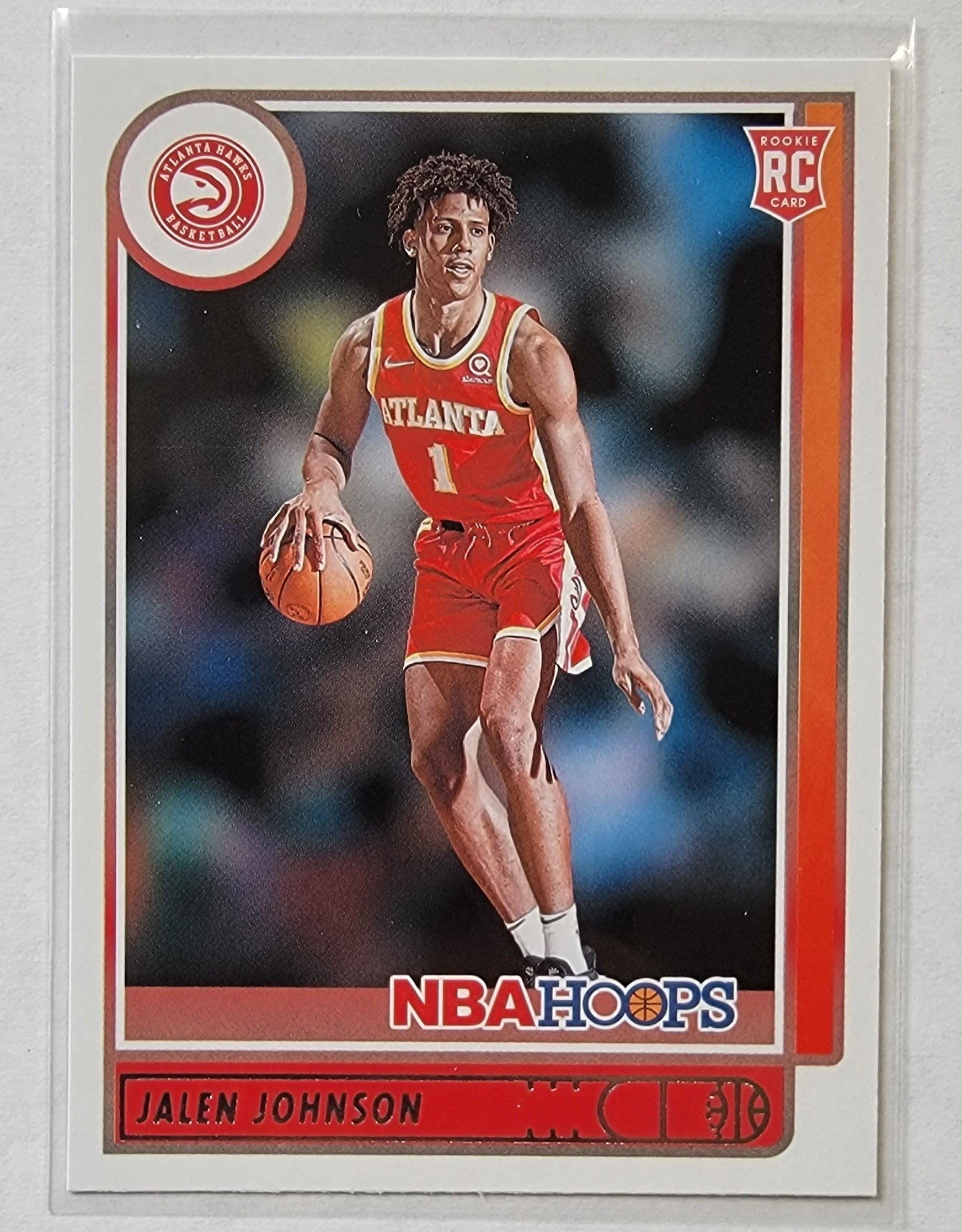 2021-22 Panini NBA Hoops Jalen Johnson Rookie Basketball Card AVM1 simple Xclusive Collectibles   