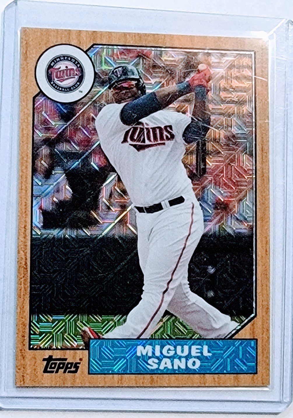 2017 Topps Miguel Sano Mojo Silver Pack Refractor Baseball Card TPTV simple Xclusive Collectibles   