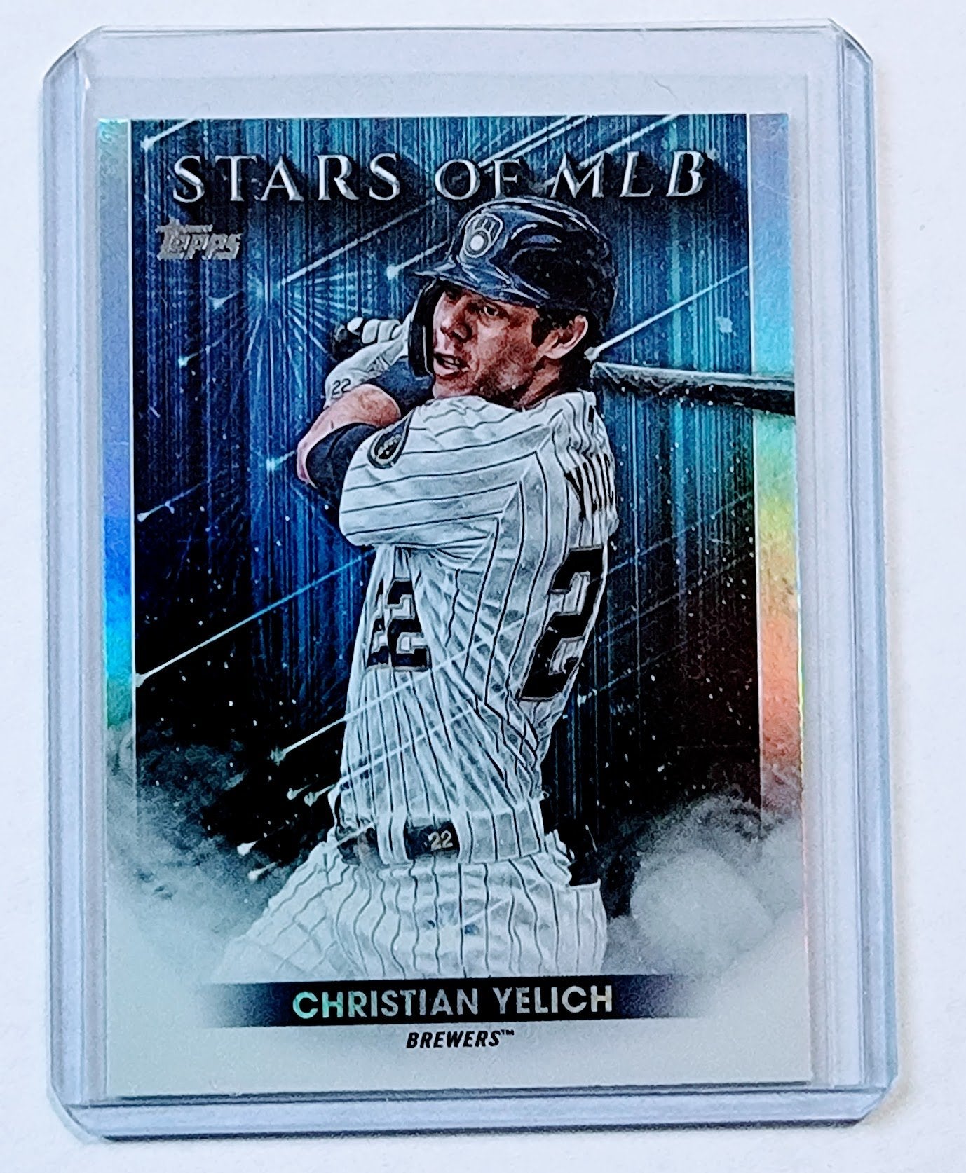 2022 Topps Christian Yelich Stars of the MLB Foil Insert Baseball Card AVM1 simple Xclusive Collectibles   
