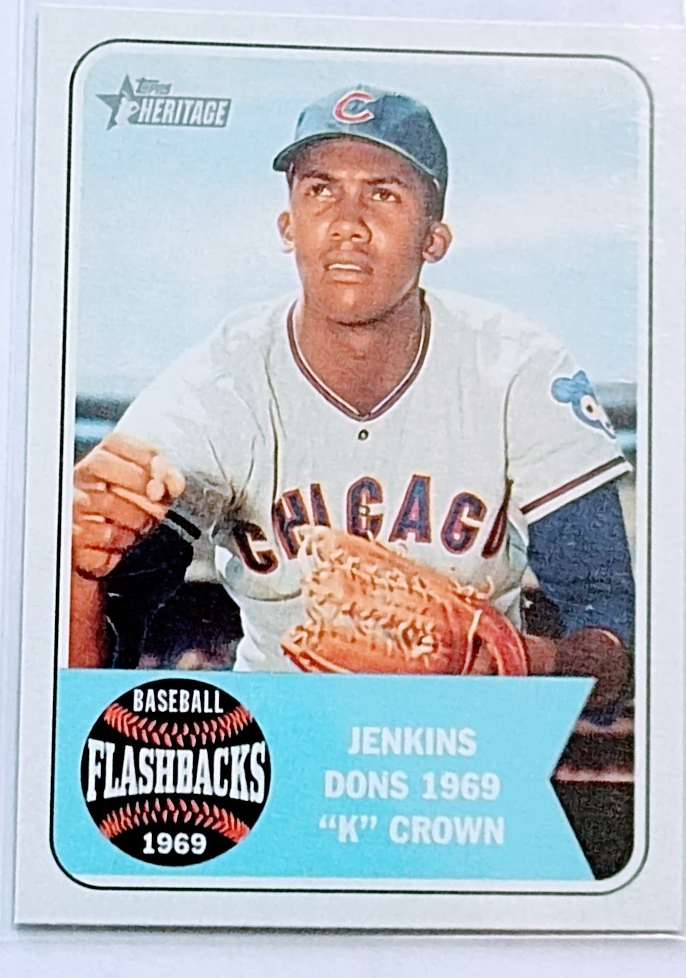 2018 Topps Heritage Fergie Jenkins Don's 1969 "k" Crown Flashbacks Insert Baseball Card TPTV simple Xclusive Collectibles   