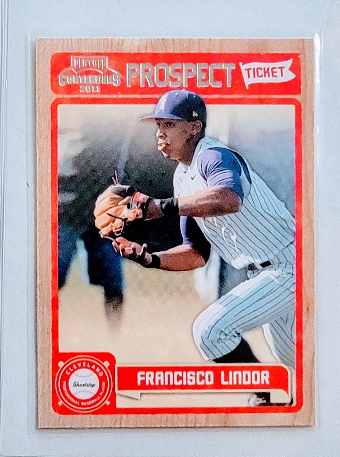2011 Panini Playoff Contenders Francisco Lindor Prospect Ticket Baseball Card TPTV simple Xclusive Collectibles   