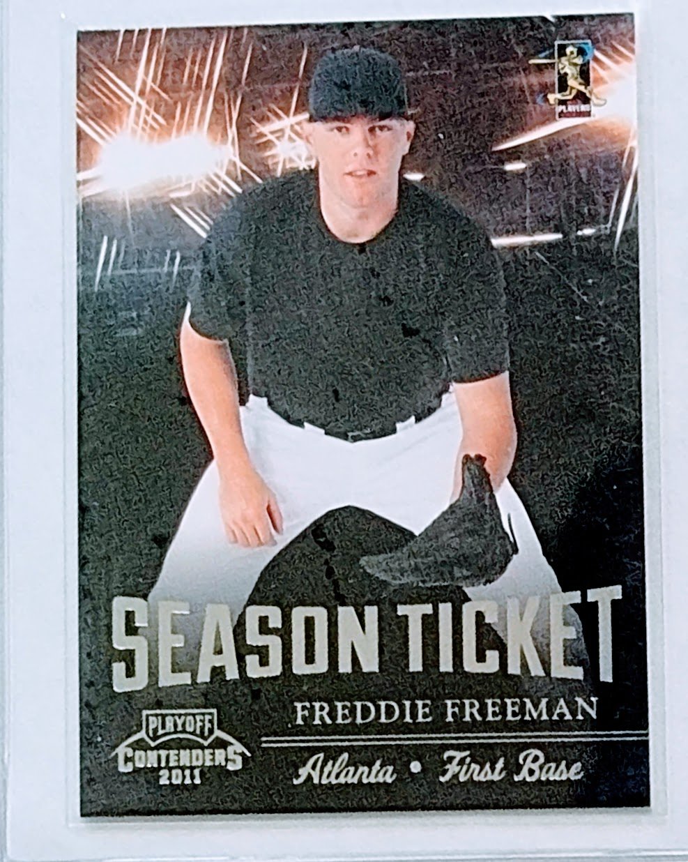 2011 Panini Playoff Contenders Freddie Freeman Season Ticket Baseball Card TPTV simple Xclusive Collectibles   