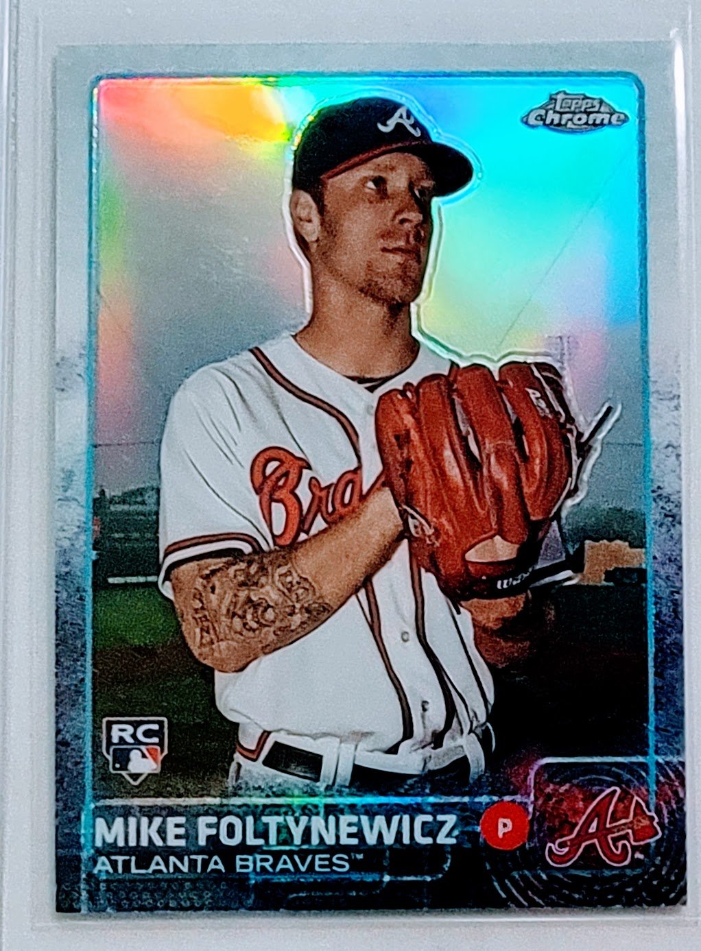 2015 Topps Chrome Mike Foltynewicz Rookie Refractor Baseball Card TPTV simple Xclusive Collectibles   