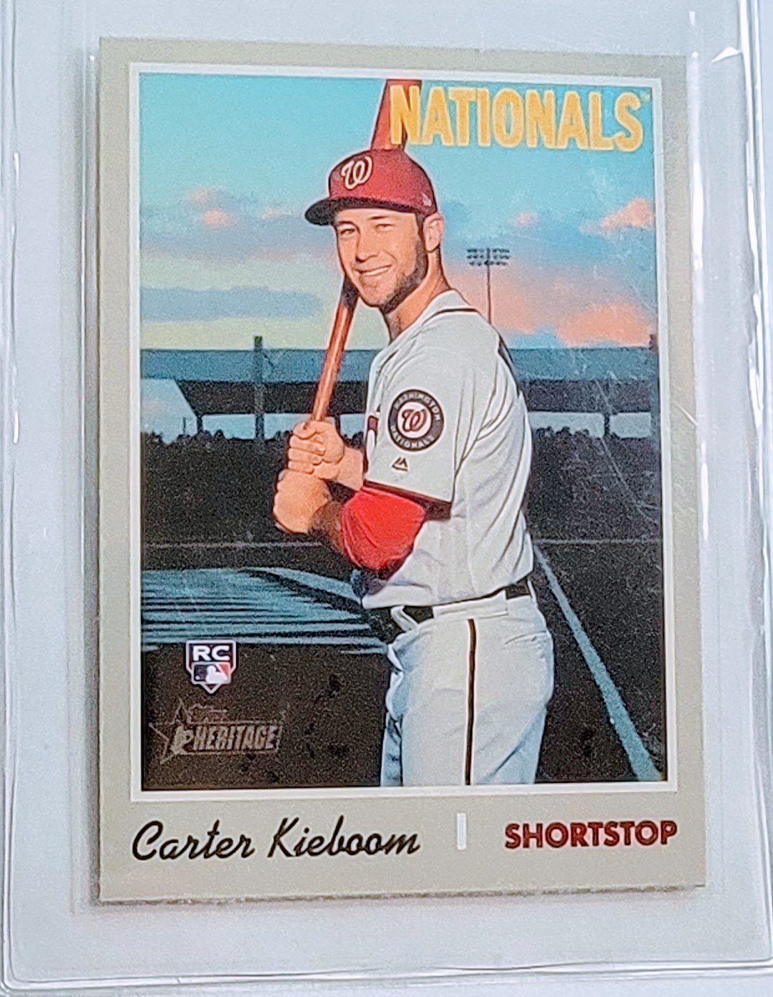 2019 Topps Heritage Carter Kieboom Rookie VG Baseball Card TPTV simple Xclusive Collectibles   