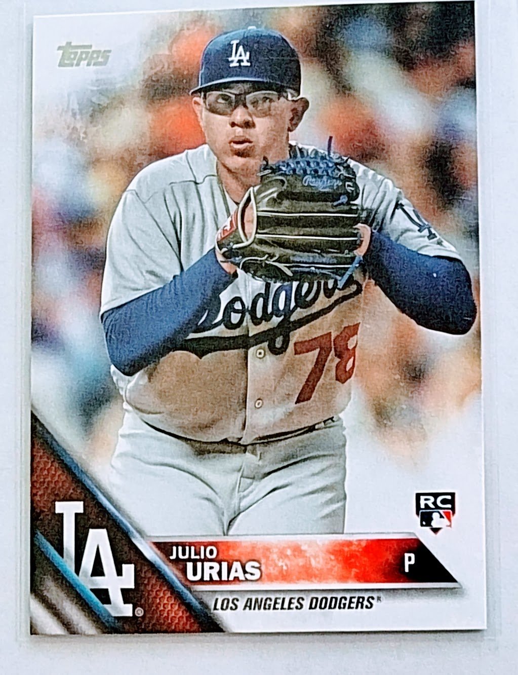 2016 Topps Julio Urias Rookie Baseball Card TPTV simple Xclusive Collectibles   