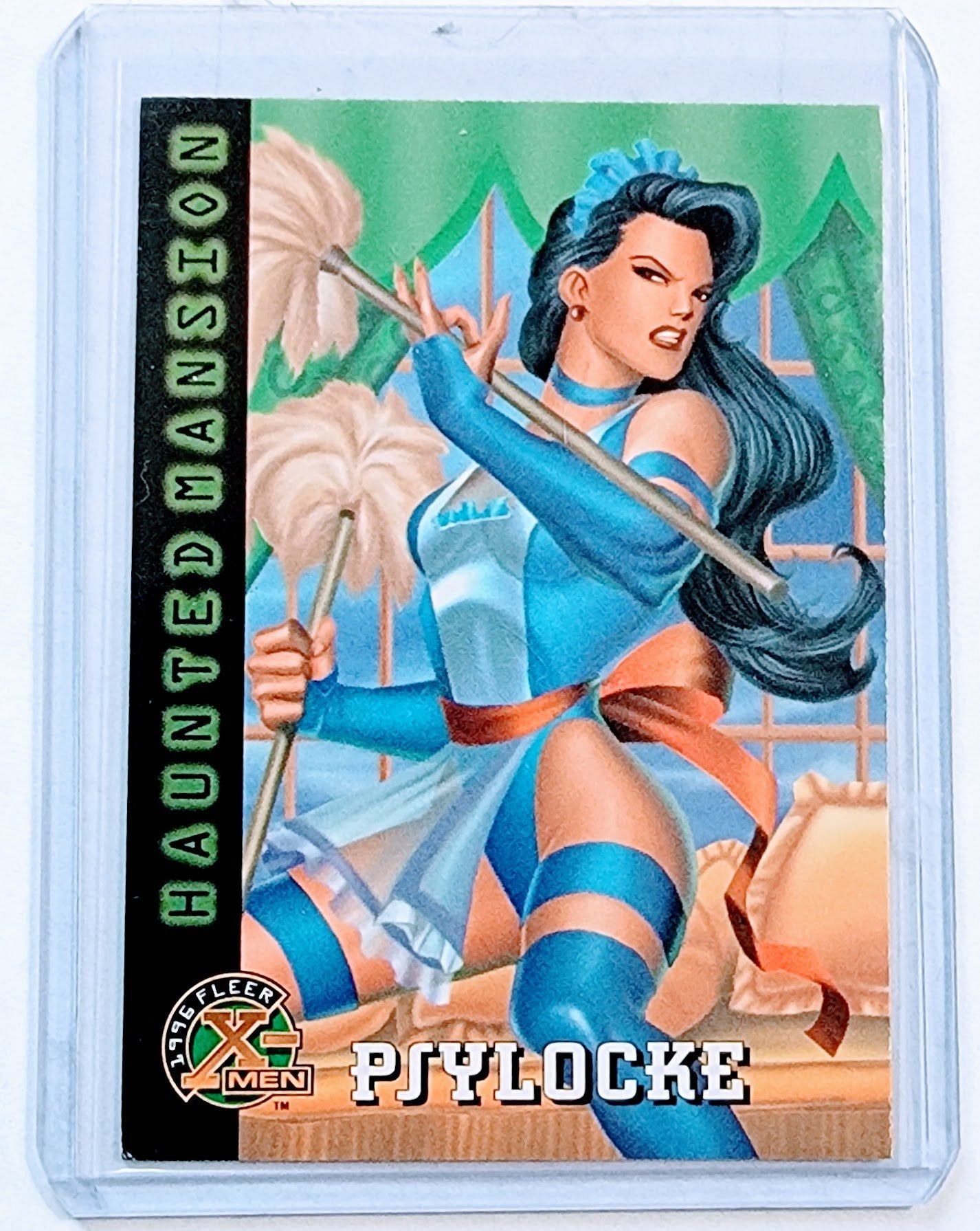 1996 Fleer X-Men Psylocke Haunted Mansion Marvel Trading Card VG AVM1 simple Xclusive Collectibles   