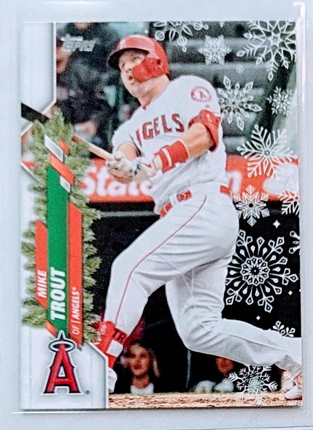 2020 Topps Holiday Mike Trout Baseball Card TPTV simple Xclusive Collectibles   