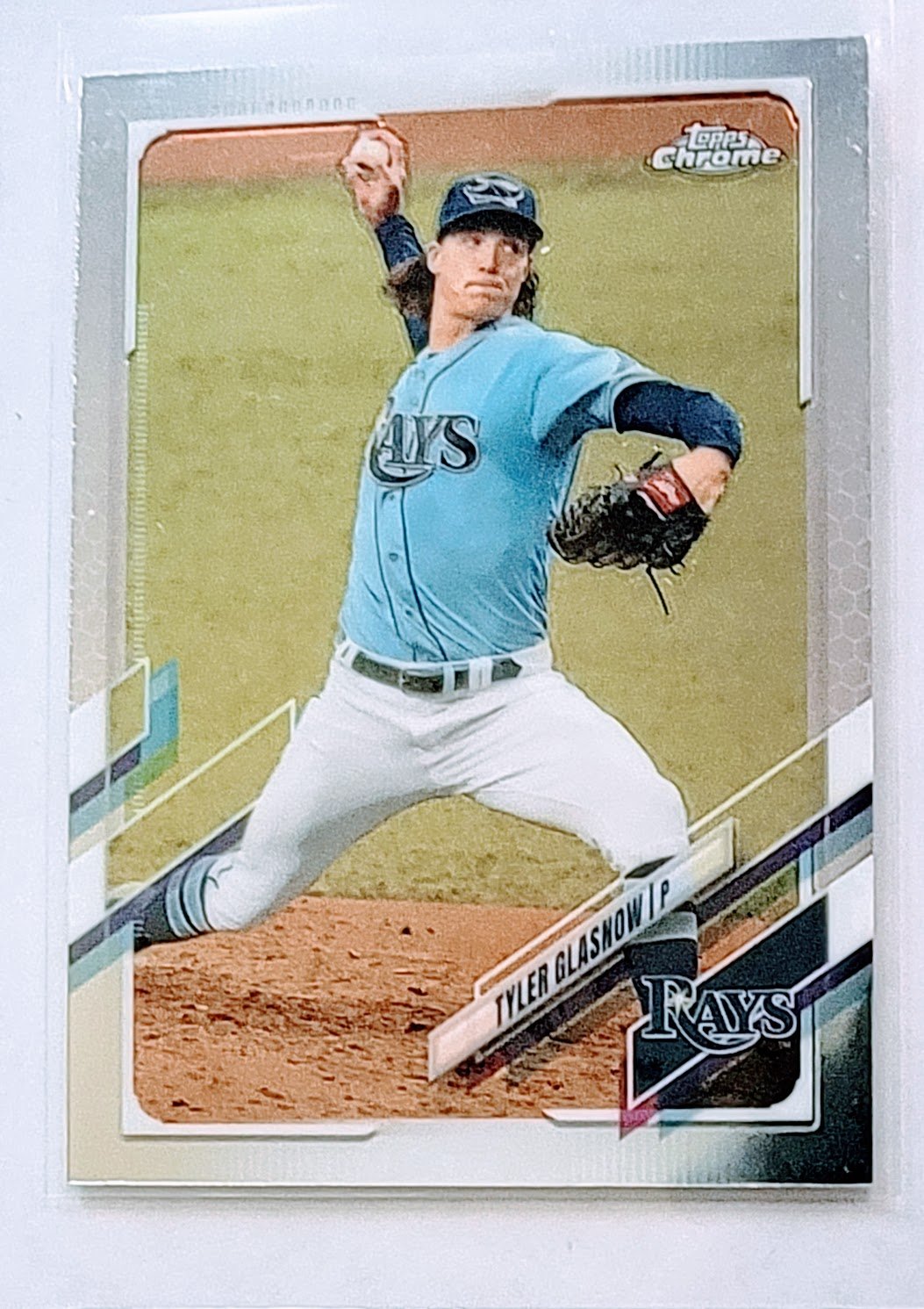 2021 Topps Chrome Tyler Glasnow Baseball Card TPTV simple Xclusive Collectibles   