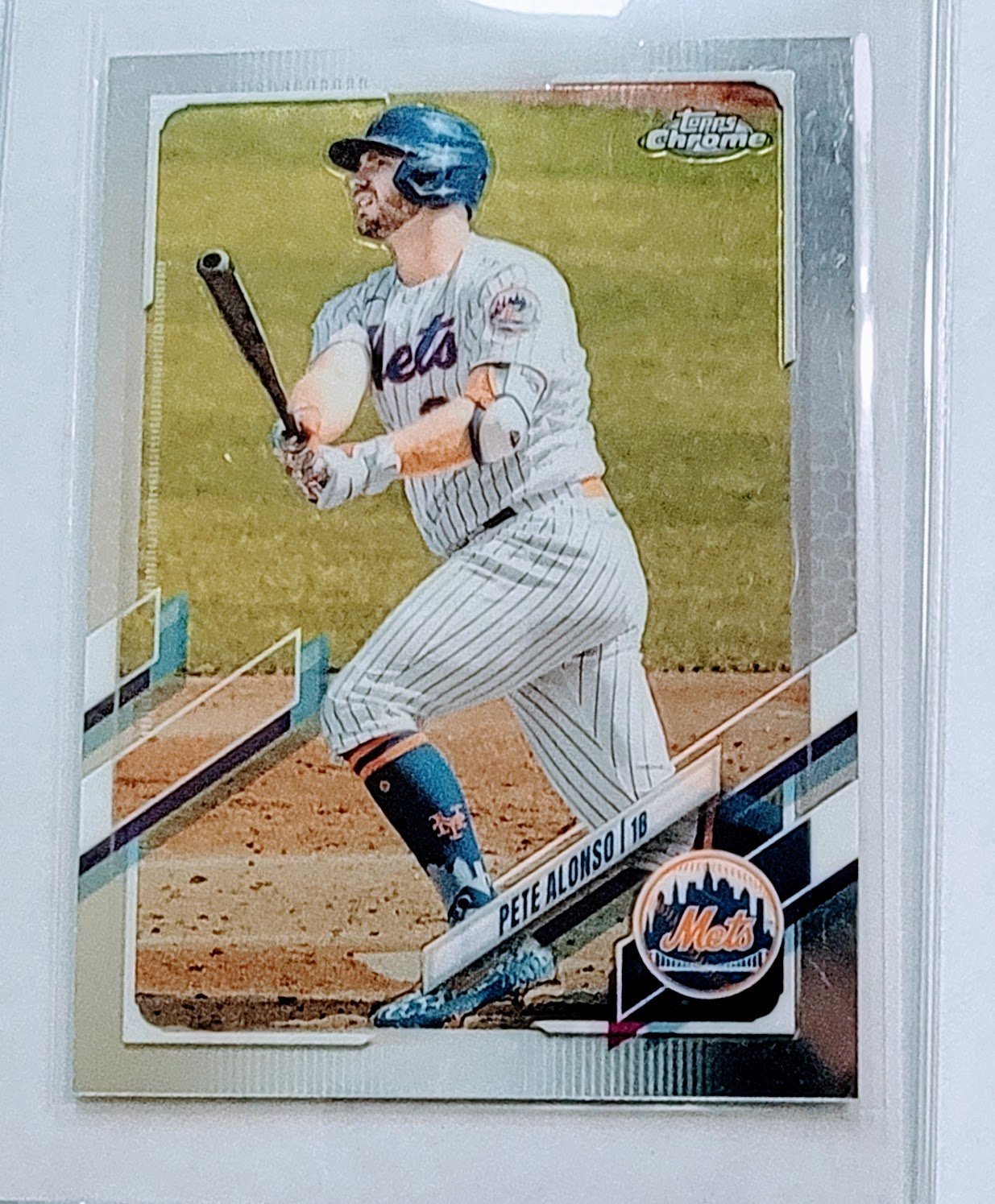 2021 Topps Chrome Pete Alonso Baseball Card TPTV simple Xclusive Collectibles   