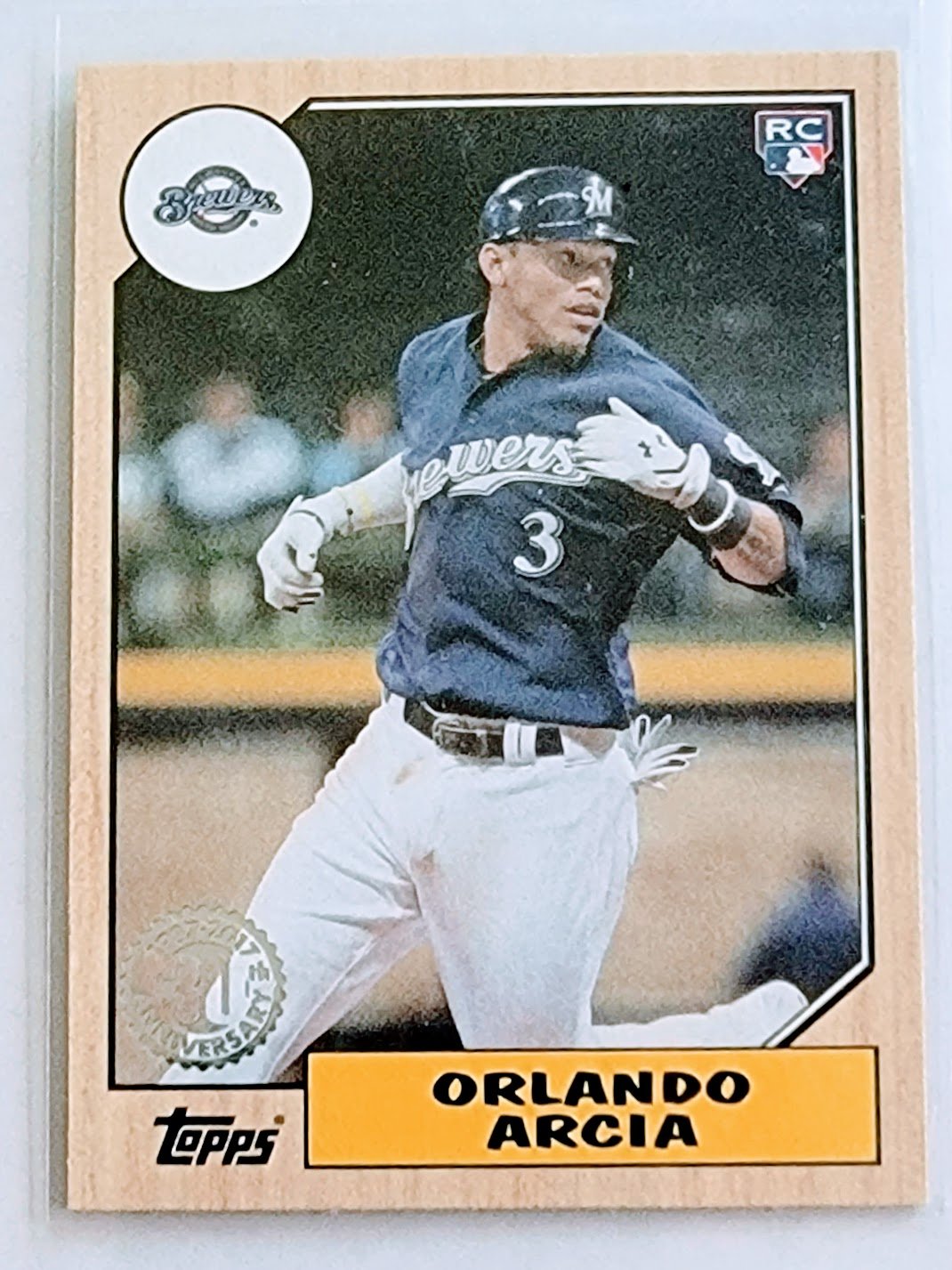 2017 Topps Orlando Arcia 30th Anniversary Rookie Baseball Card TPTV simple Xclusive Collectibles   