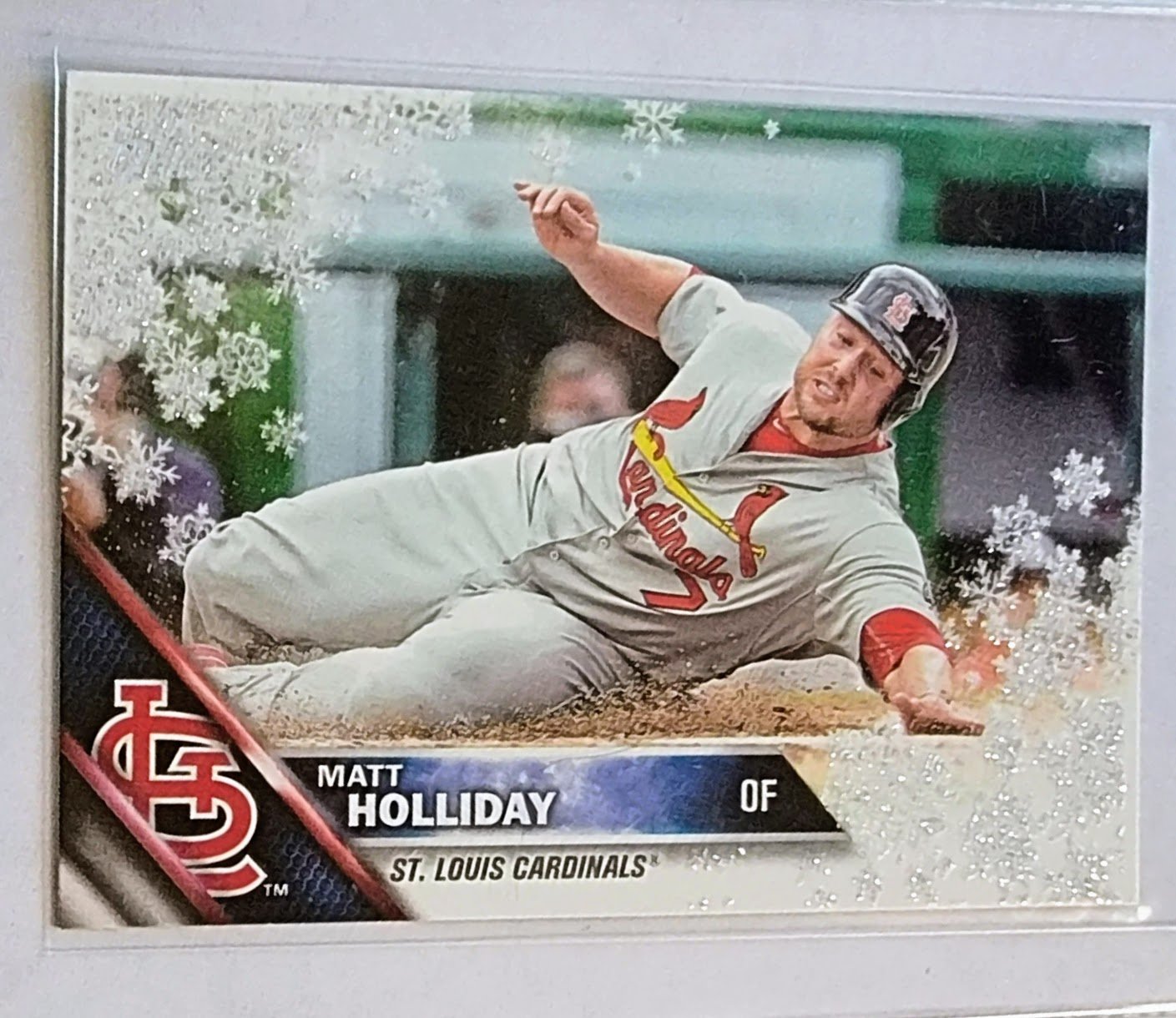 2016 Topps Matt Holiday Metallic Snowflake Baseball Card TPTV simple Xclusive Collectibles   