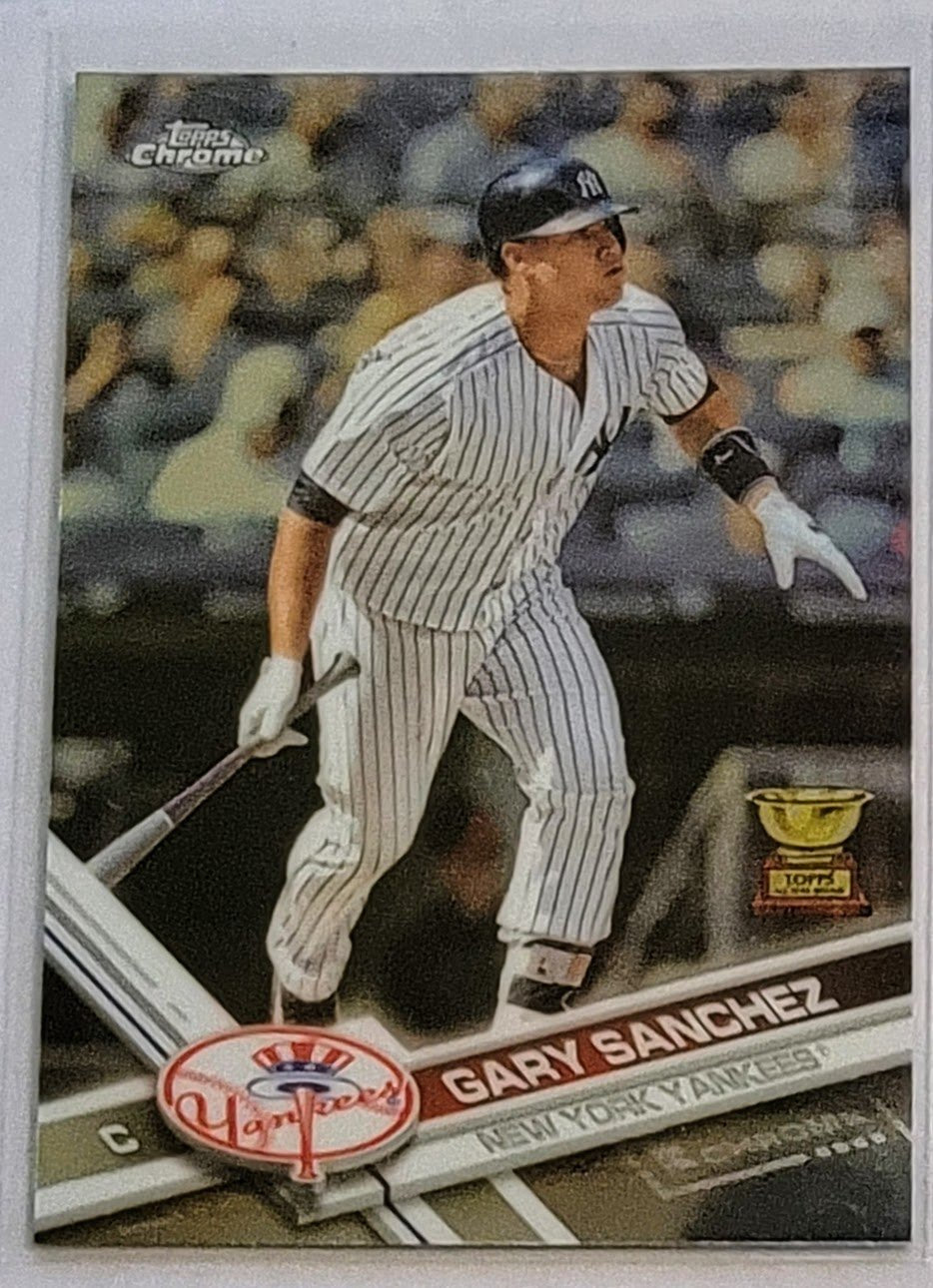 2017 Topps Chrome Gary Sanchez All Star Rookie Cup Baseball Card TPTV simple Xclusive Collectibles   