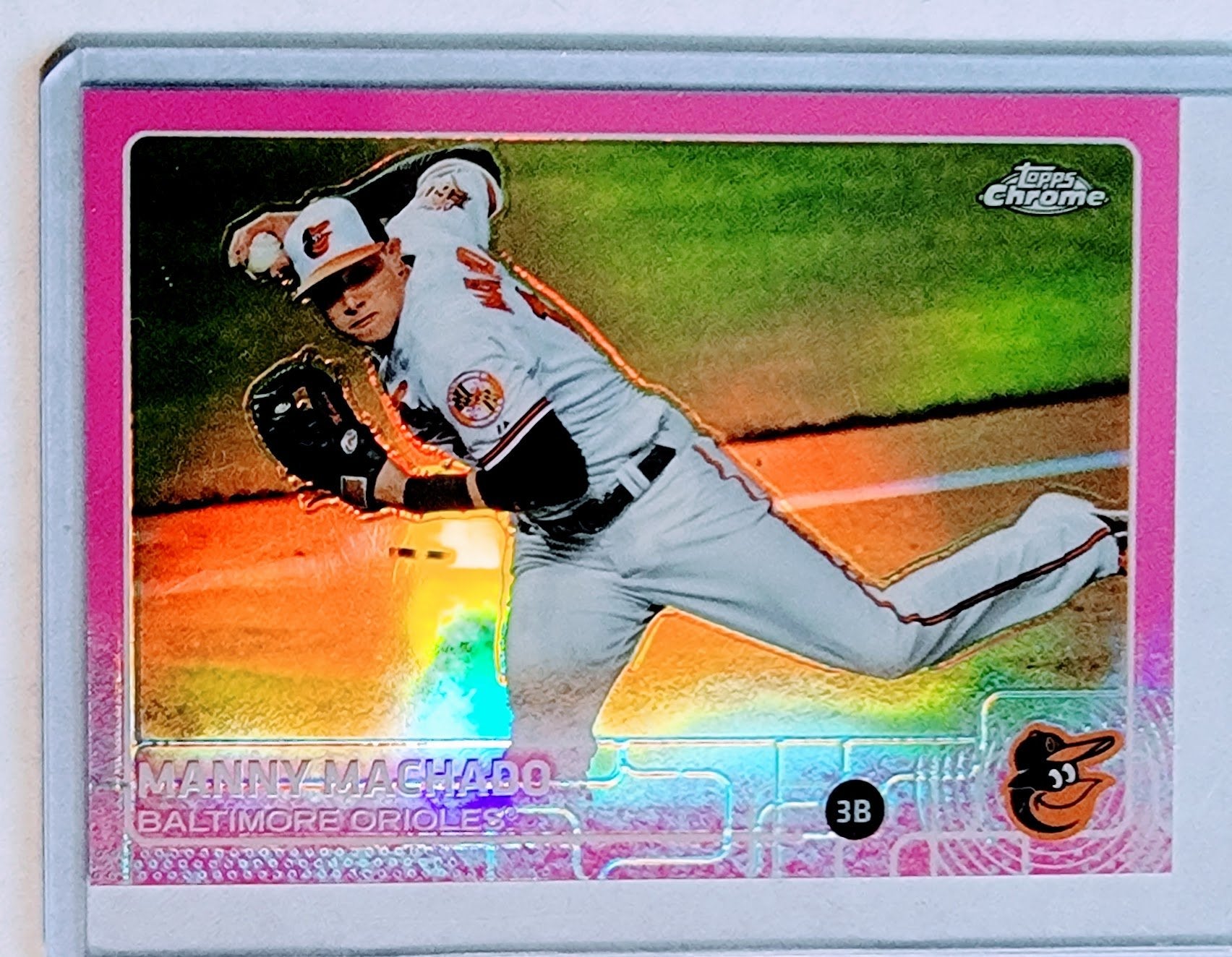 2013 Topps Chrome Manny Machado Pink Refractor Baseball Card TPTV simple Xclusive Collectibles   