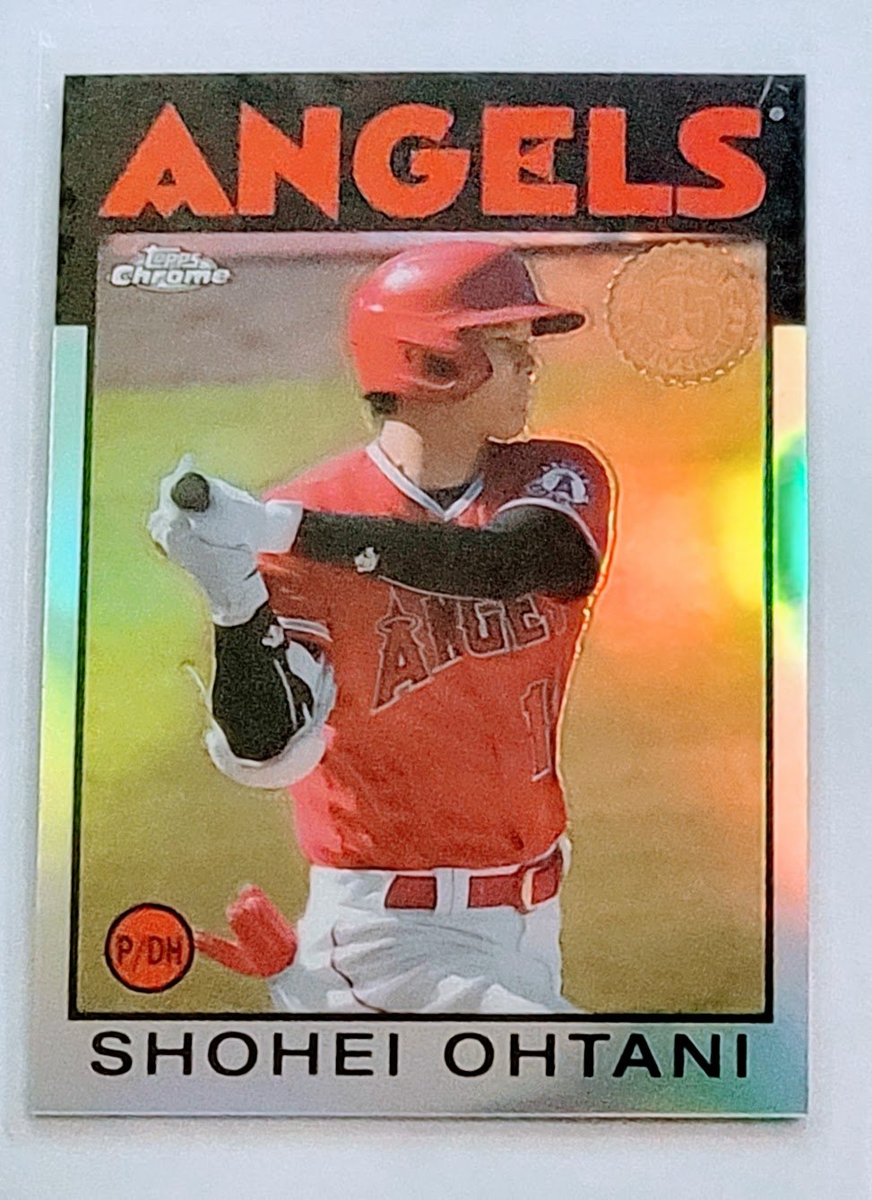 2021 Topps Chrome Update Shohei Ohtani 1985 Anniversary Refractor Baseball Card TPTV simple Xclusive Collectibles   