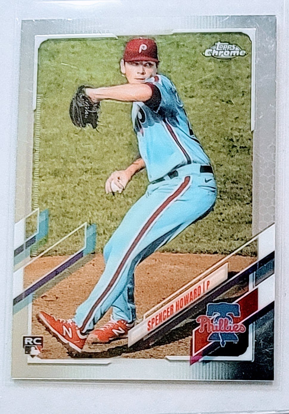 2021 Topps Chrome Spencer Howard Rookie Baseball Card TPTV simple Xclusive Collectibles   
