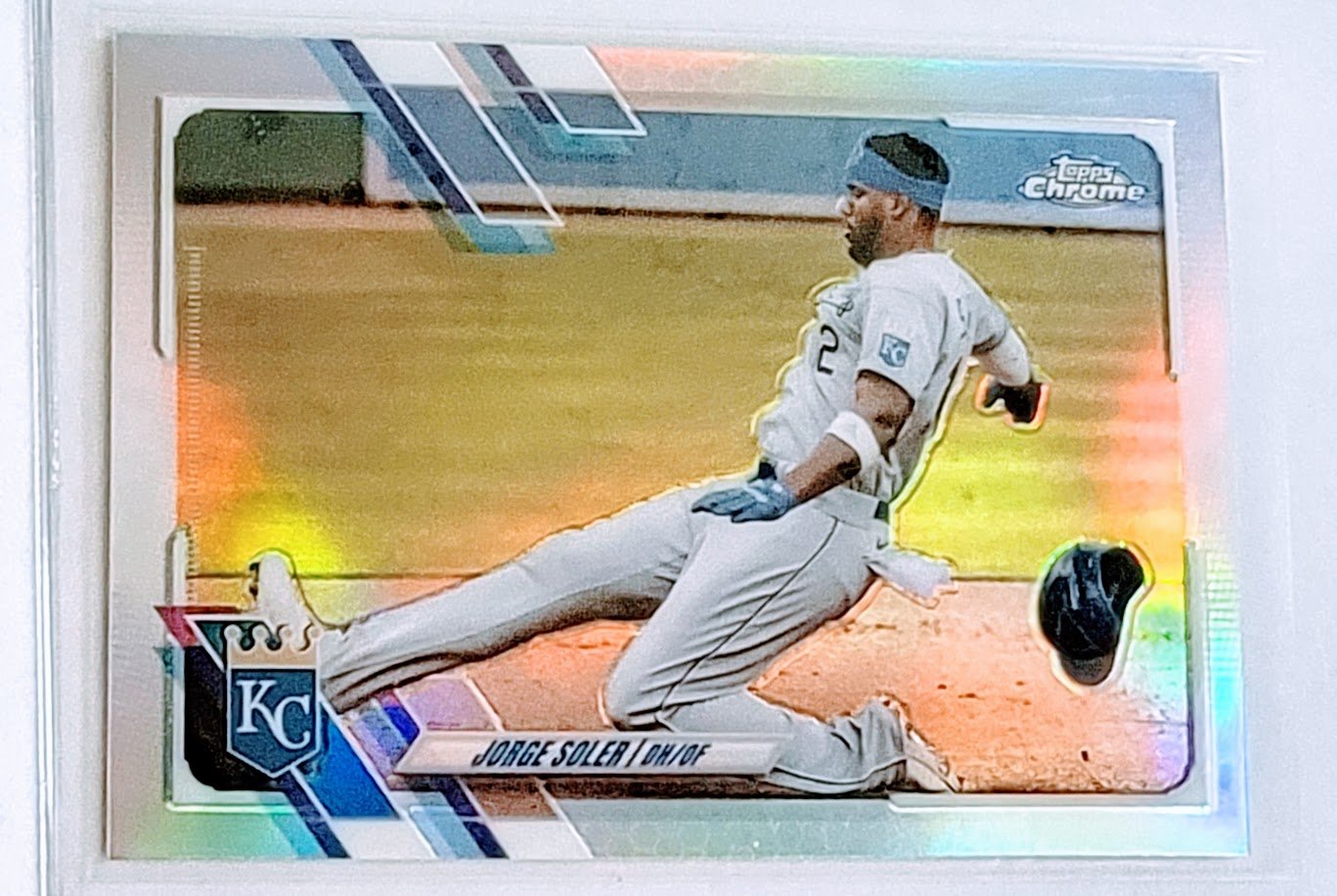2021 Topps Chrome Jorge Soler Refractor Baseball Card TPTV simple Xclusive Collectibles   