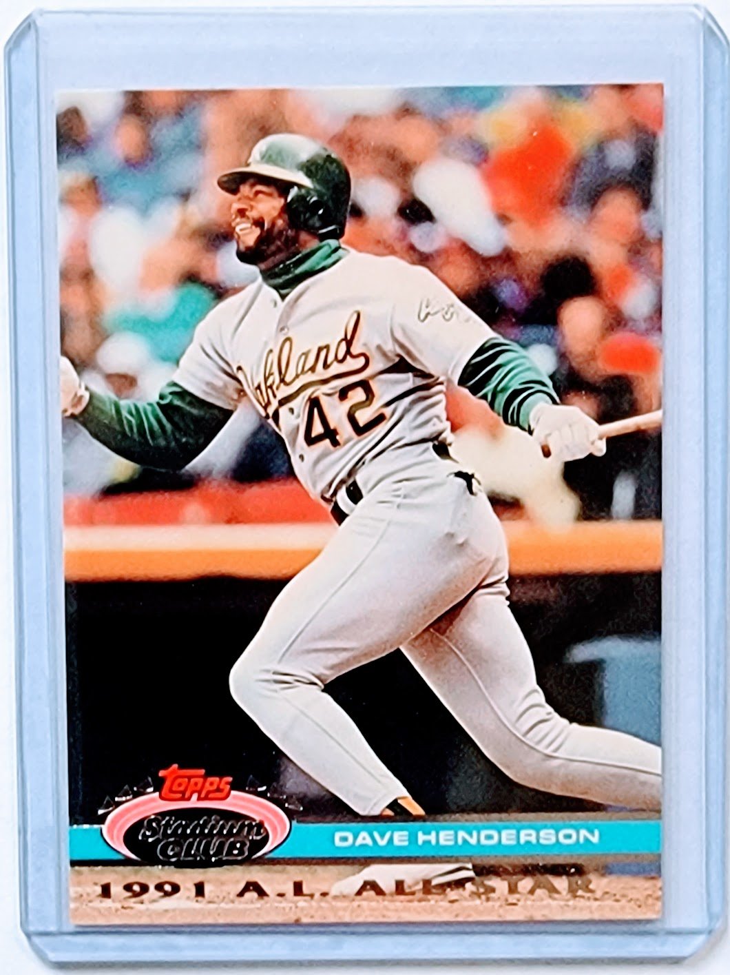 1992 Topps Stadium Club Dome Dave Henderson 1991 All Star MLB Baseball Trading Card TPTV simple Xclusive Collectibles   