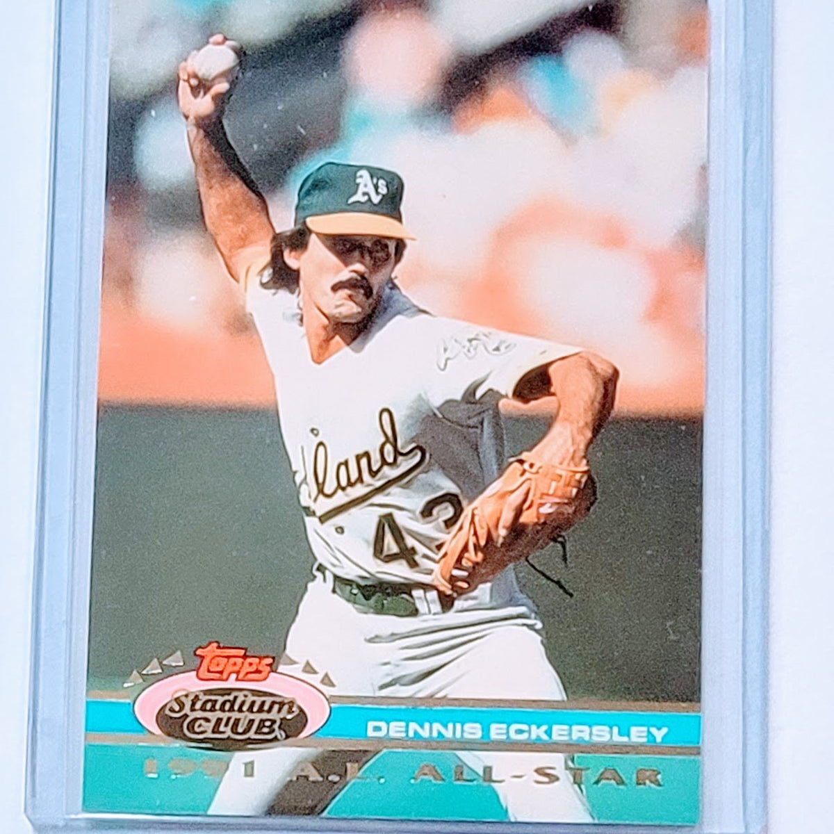 MLB Dennis Eckersley Signed Trading Cards, Collectible Dennis