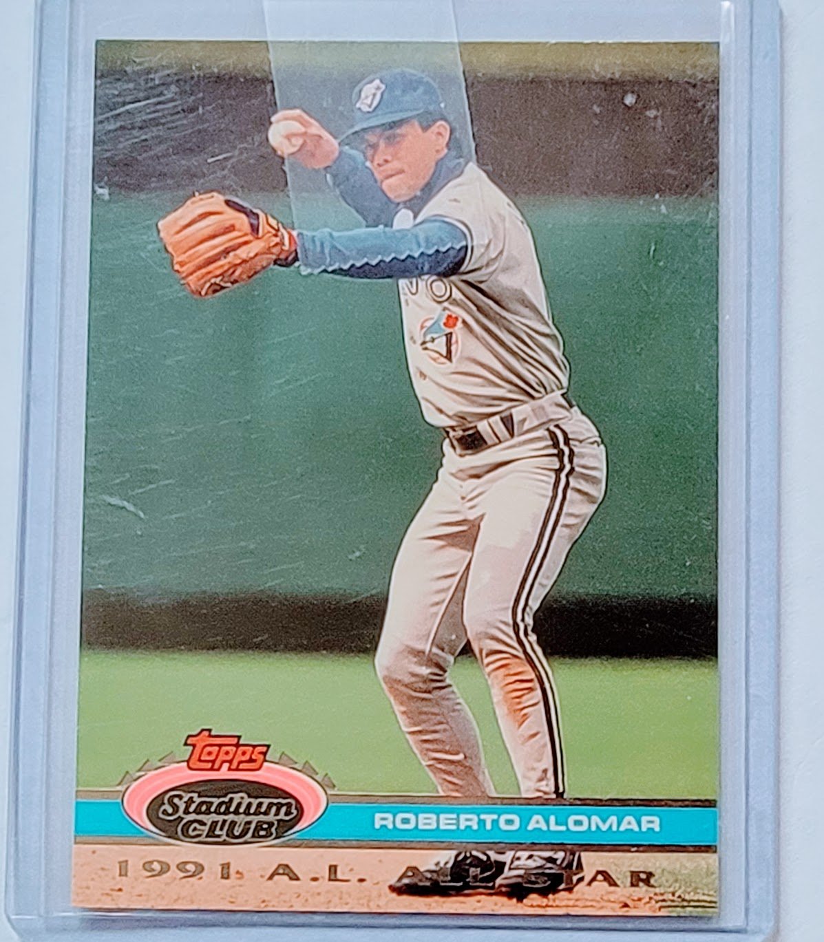 1992 Topps Stadium Club Dome Roberto Alomar 1991 All Star MLB Baseball Trading Card TPTV simple Xclusive Collectibles   