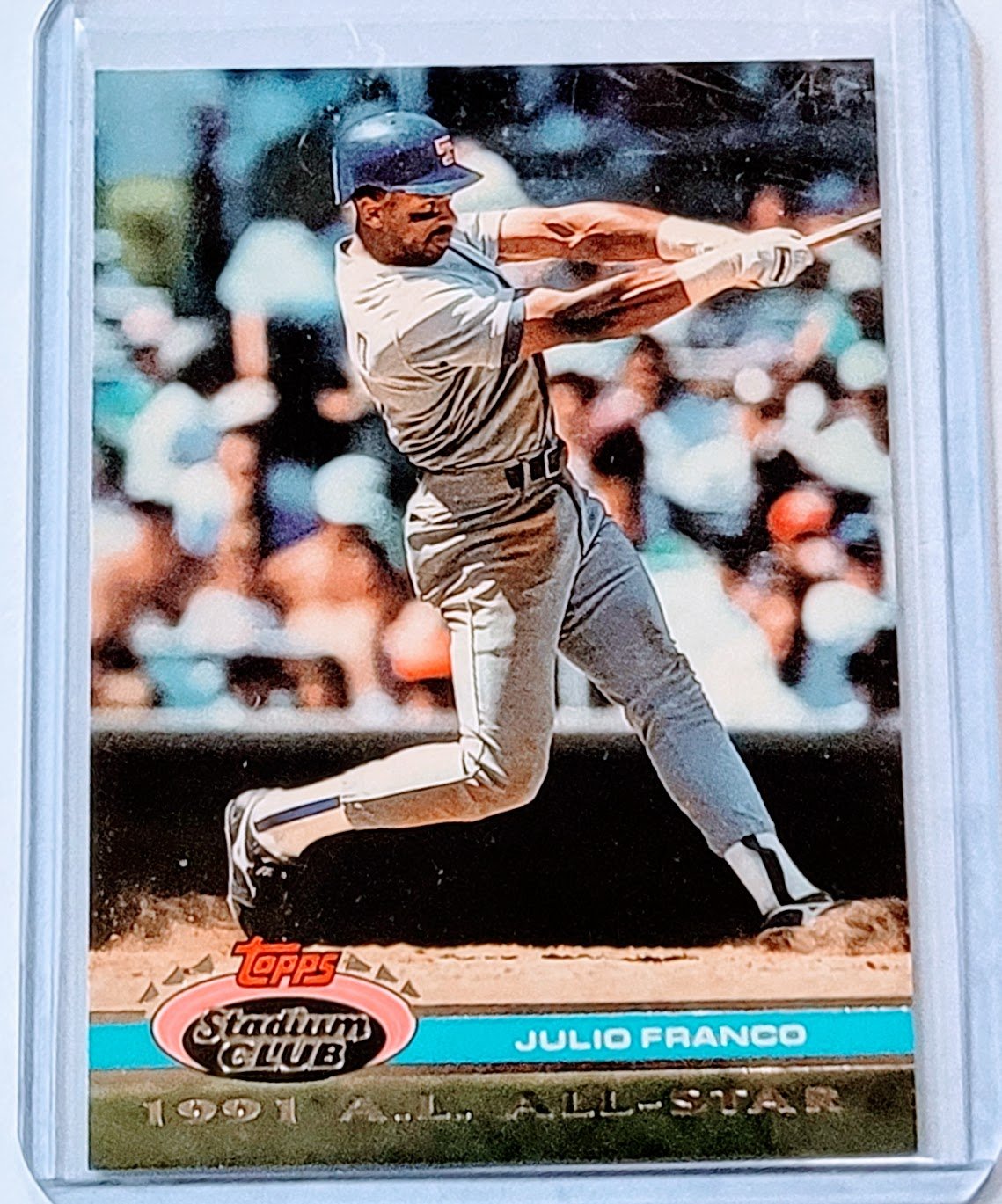 1992 Topps Stadium Club Dome Julio Franco 1991 All Star MLB Baseball Trading Card TPTV simple Xclusive Collectibles   