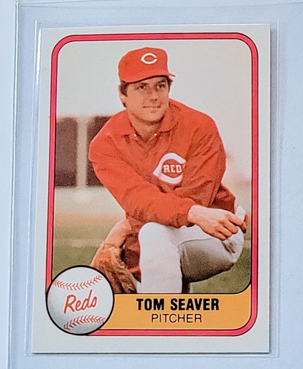1981 Fleer Tom Seaver Reds Baseball Trading Card TPTV simple Xclusive Collectibles   