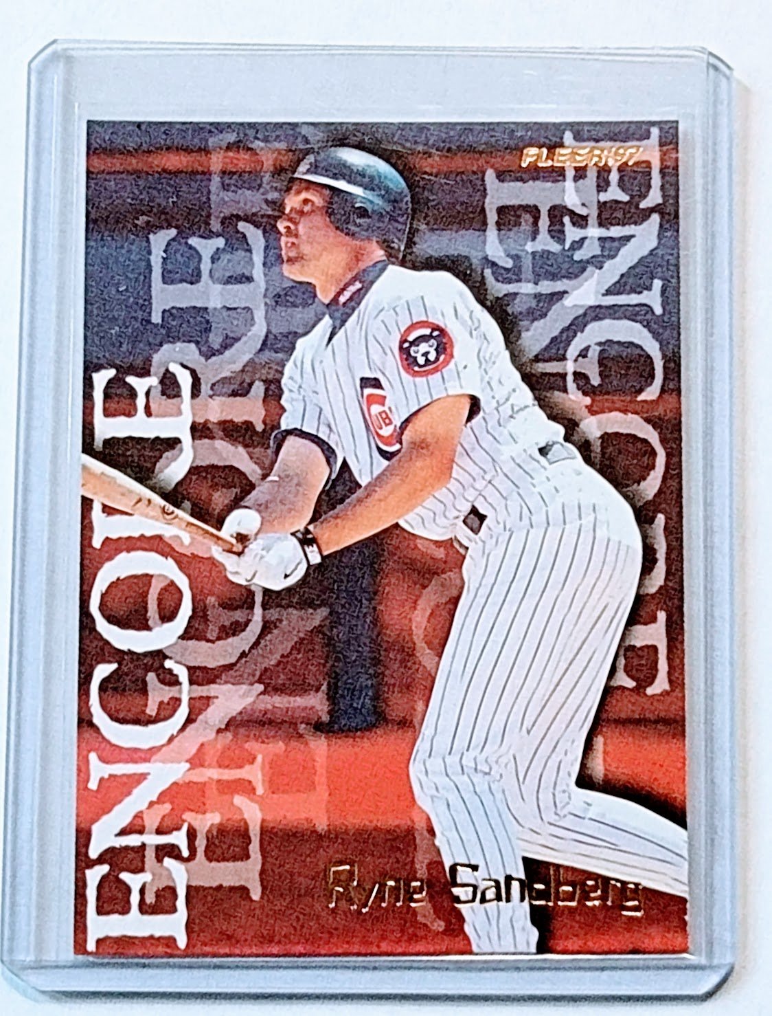 1997 Fleer Encore Ryne Sandberg Baseball Trading Card TPTV simple Xclusive Collectibles   