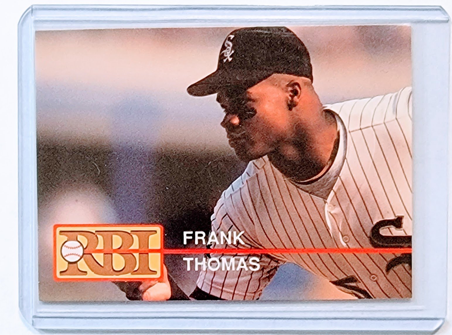 1993 Frank Thomas RBI Promo Card TPTV simple Xclusive Collectibles   