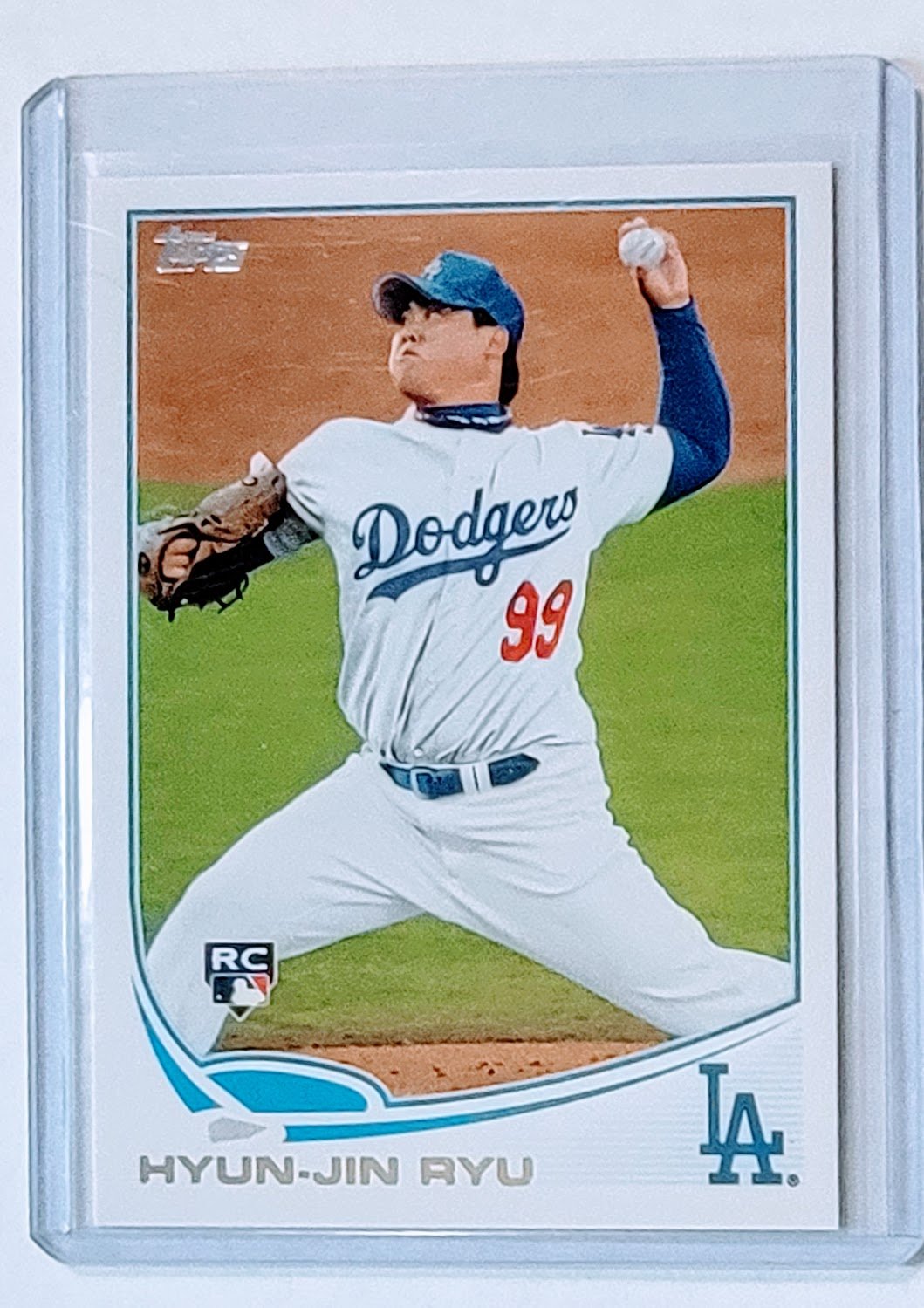 2013 Topps Hyun-Jin Ryu Rookie Baseball Trading Card TPTV simple Xclusive Collectibles   