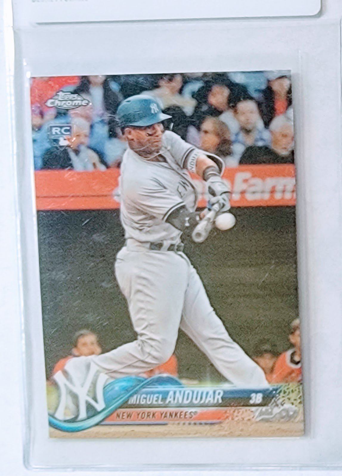 2018 Topps Chrome Miguel Andujar Rookie Baseball Trading Card TPTV simple Xclusive Collectibles   