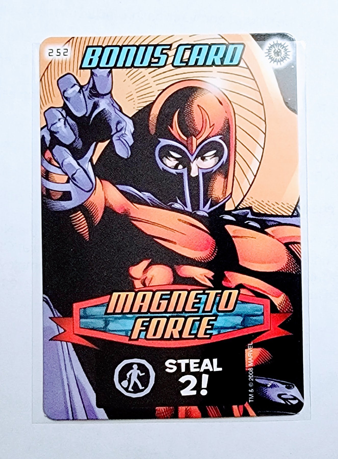 2008 Spiderman Heroes and Villains Magneto Force Bonus Card #252 Marvel Booster Trading Card UPTI simple Xclusive Collectibles   