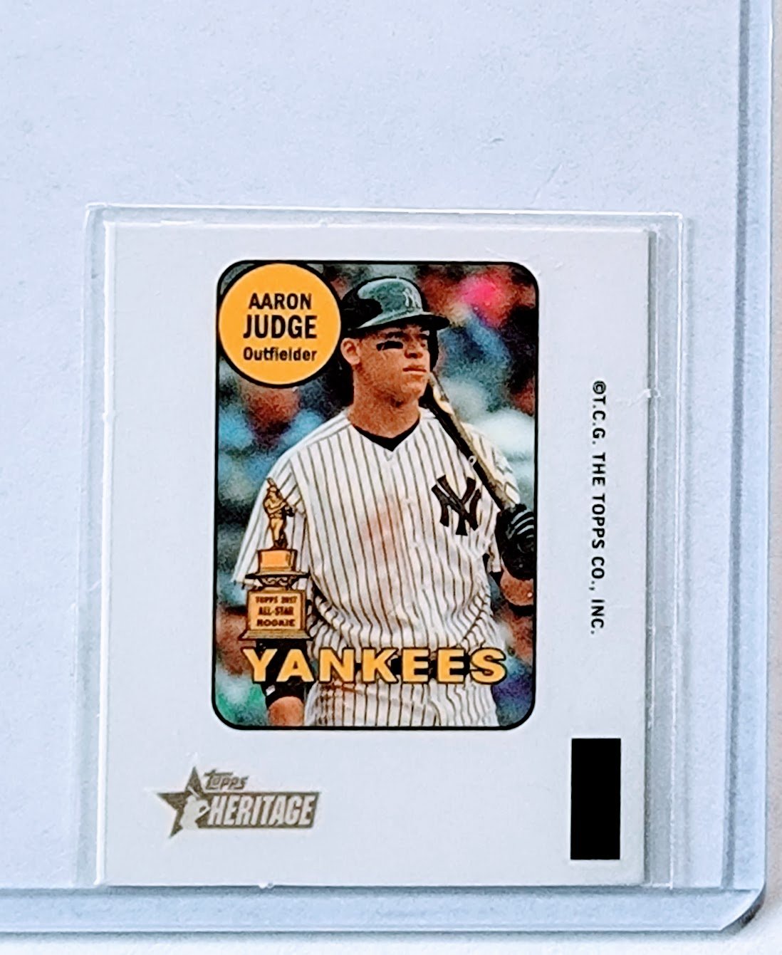 2018 Topps Heritage Aaron Judge All Star Rookie Mini Baseball Card TPTV simple Xclusive Collectibles   