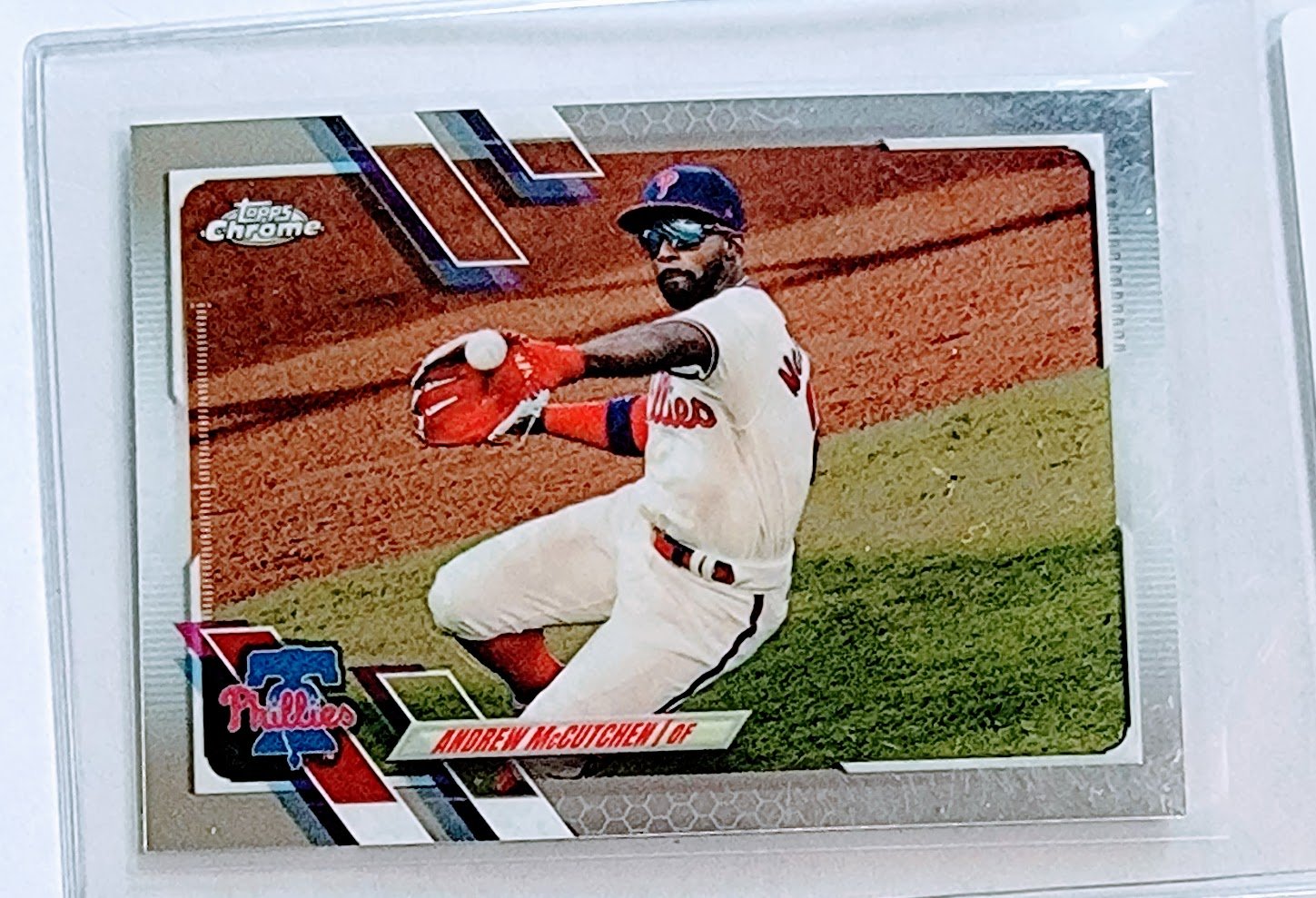 2021 Topps Chrome Andrew McCutchen Baseball Trading Card TPTV simple Xclusive Collectibles   