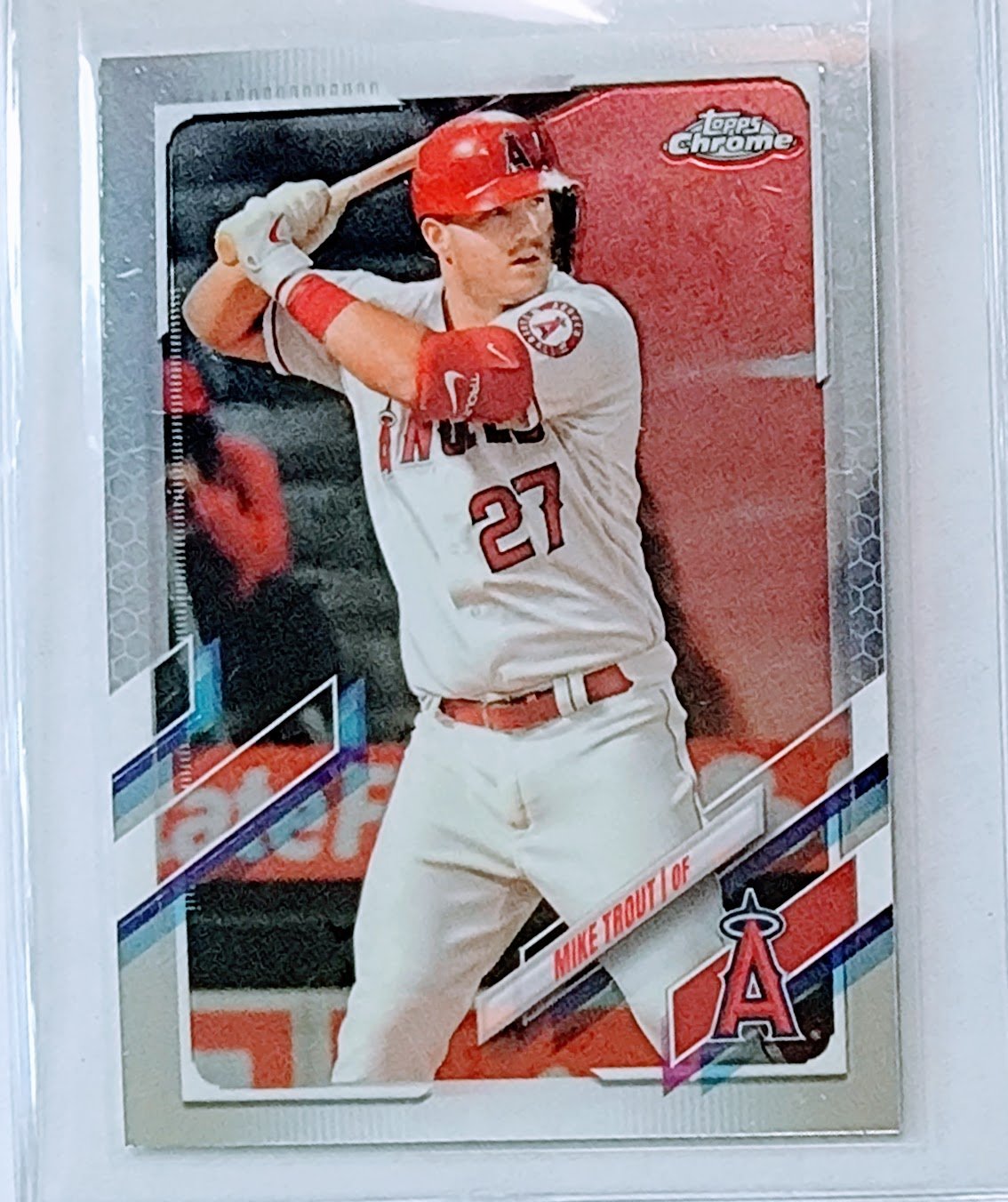 2021 Topps Chrome Mike Trout Baseball Trading Card TPTV simple Xclusive Collectibles   