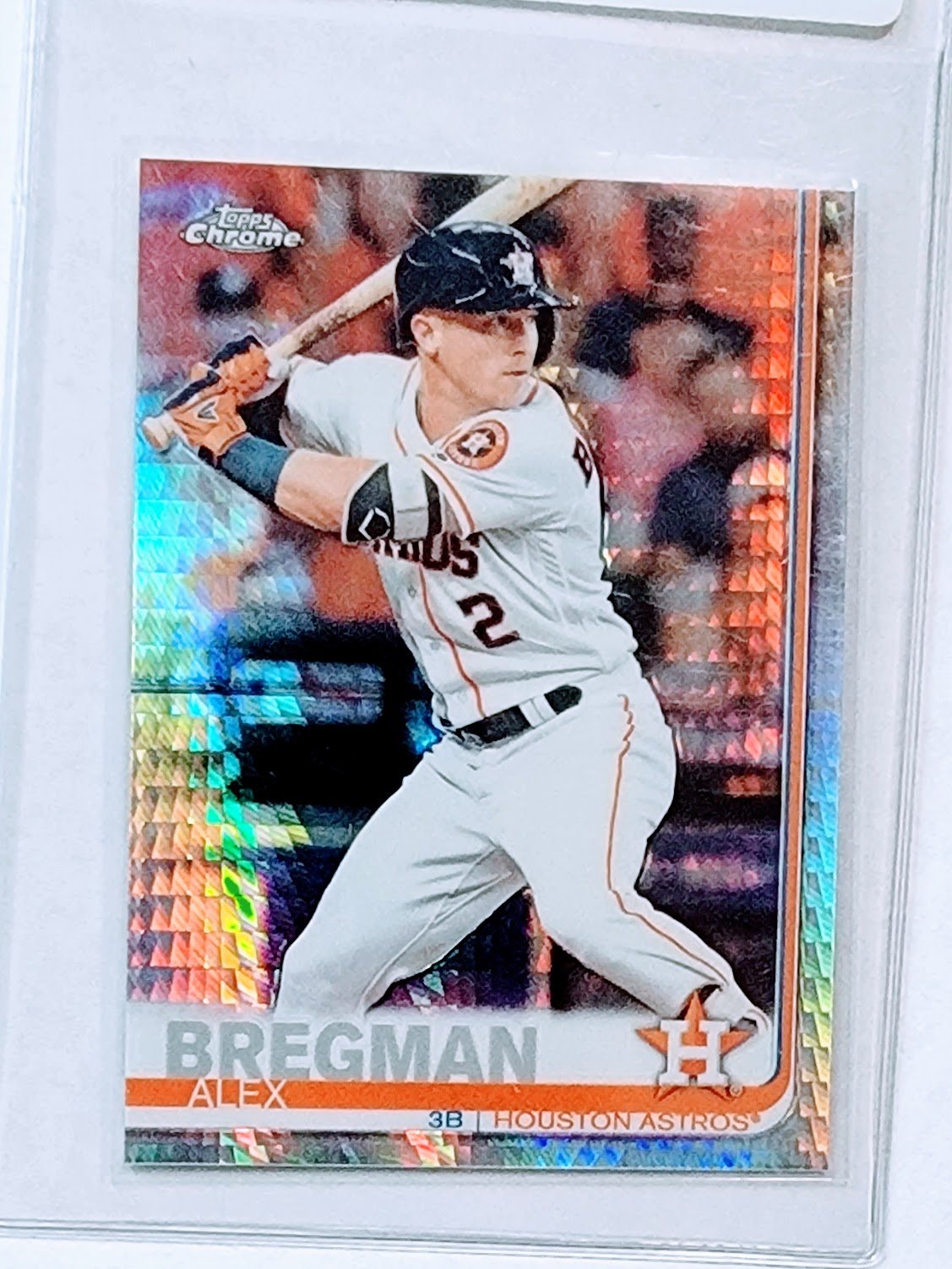 2019 Topps Chrome Alex Bregman Prism Refractor Baseball Trading Card TPTV simple Xclusive Collectibles   