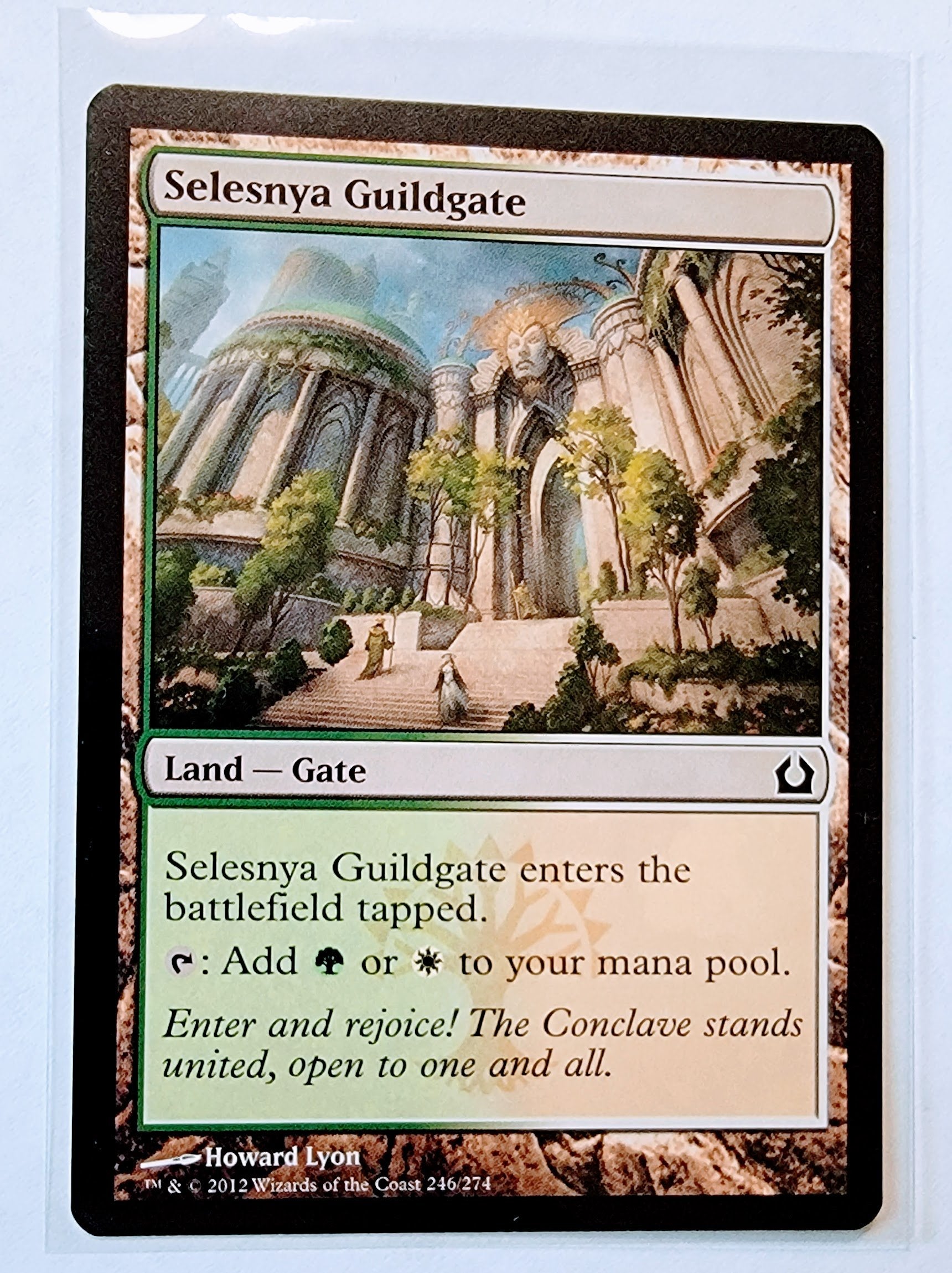 2012 Wizards of the Coast Magic: The Gathering - Selesnya Guildgate Booster Card 2012 Wizards of the Coast Magic: The Gathering - Selesnya Guildgate Booster Card