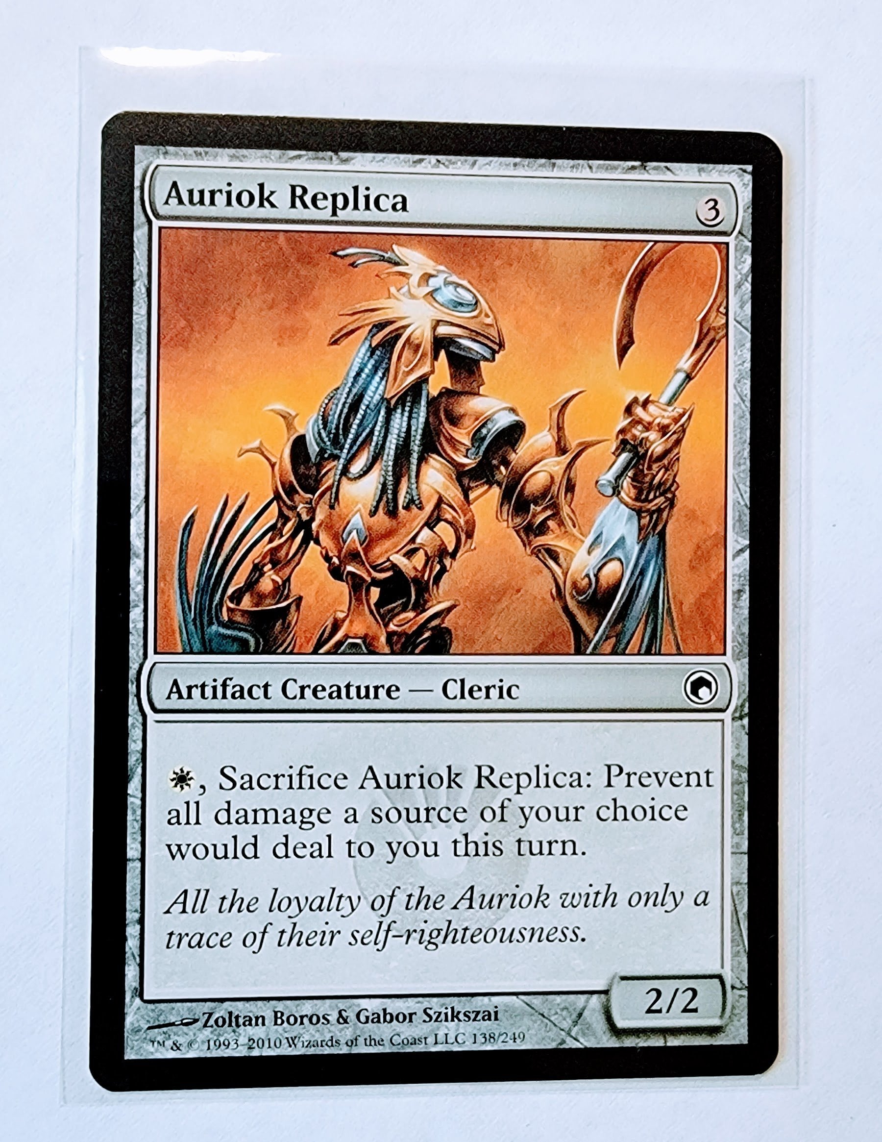 2010 Wizards of the Coast Magic: The Gathering - Auriok Replica Booster Card MCSC1 simple Xclusive Collectibles   