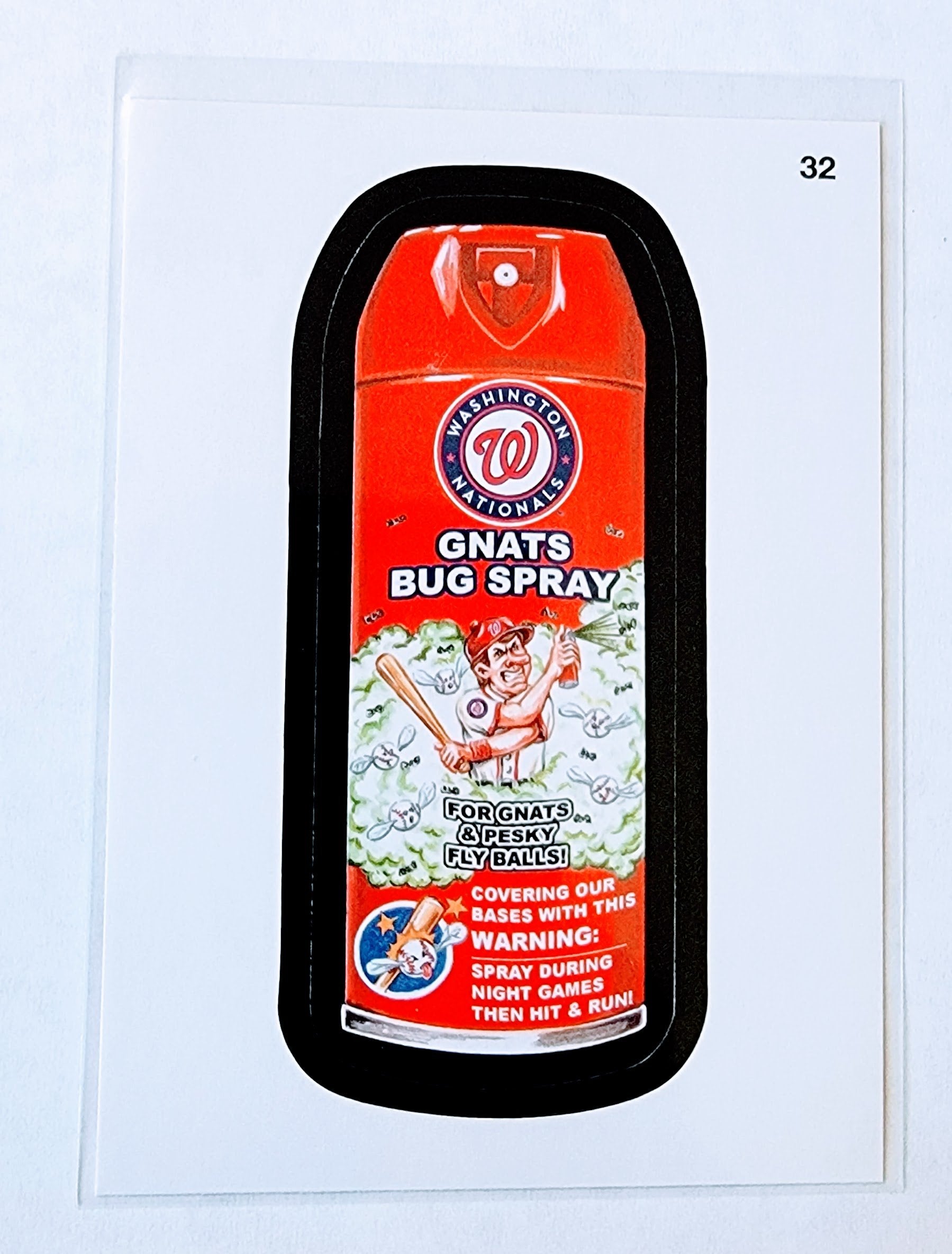 2016 Topps MLB Baseball Wacky Packages Gnats Bug Spray Washington Nationals Sticker Trading Card MCSC1 simple Xclusive Collectibles   
