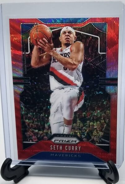 2019-20 Panini Prizm Seth Curry Red Wave Refractor Basketball Card simple Xclusive Collectibles   