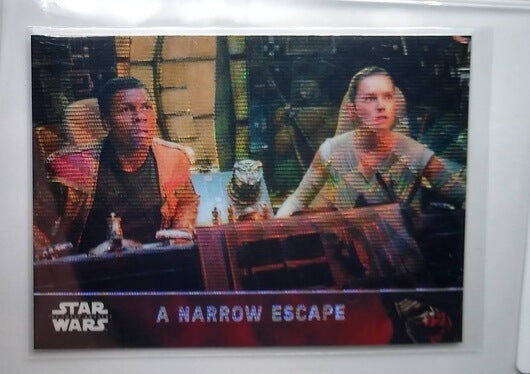 2016 Topps Star Wars Chrome The Force Awakens A Narrow Escape Refractor Trading Card simple Xclusive Collectibles   